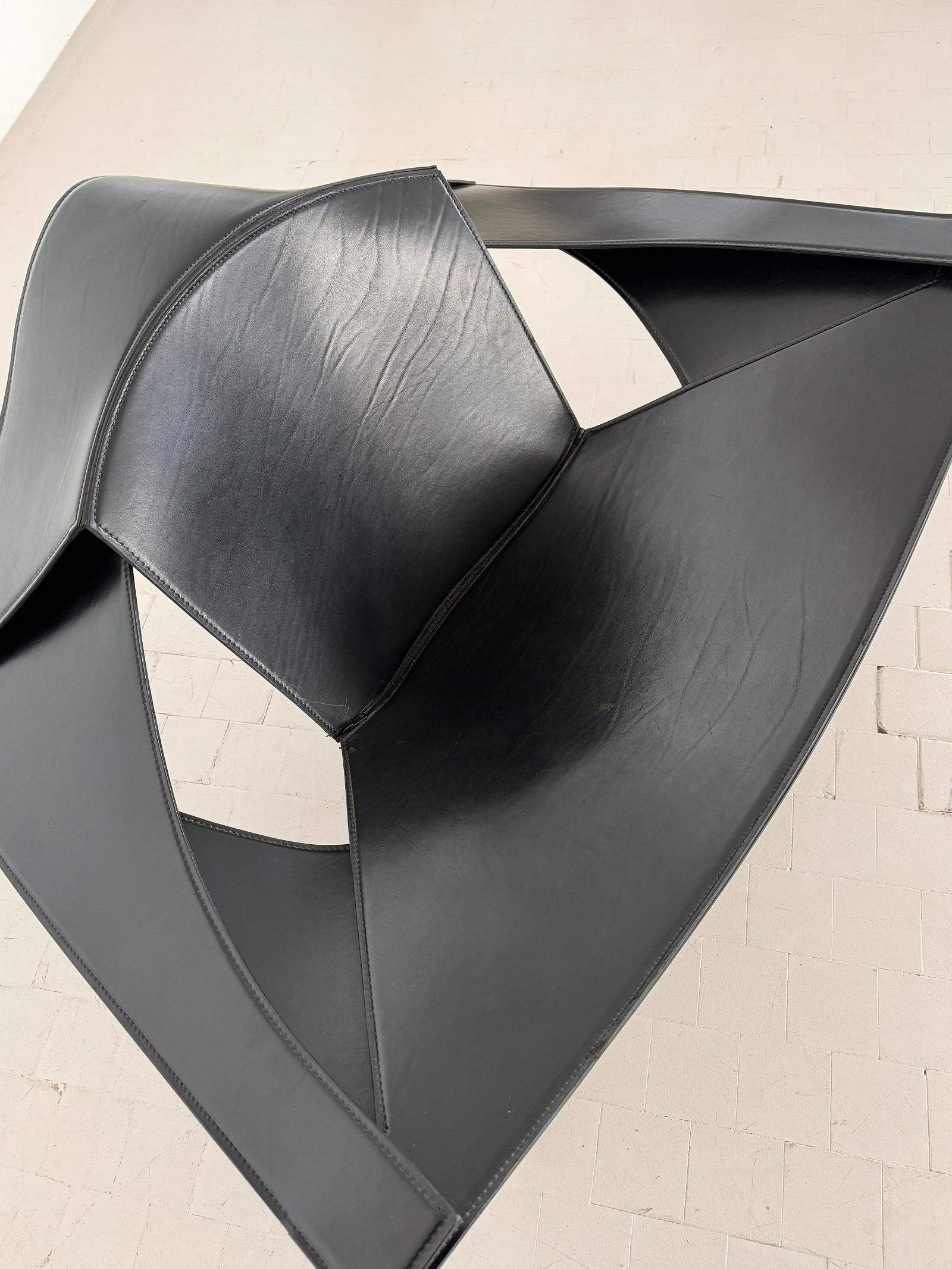 Matteo Grassi Sculptural Lounge Chair 'Equity' by Jacques Harold Pollard, 1987 For Sale 5