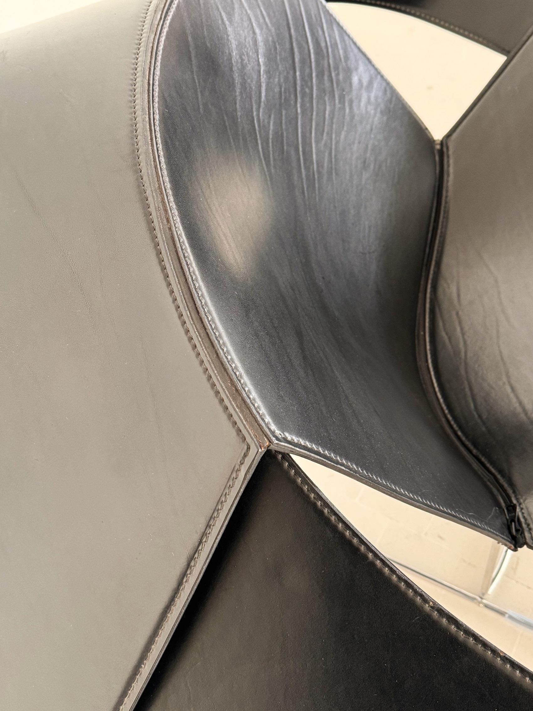Matteo Grassi Sculptural Lounge Chair 'Equity' by Jacques Harold Pollard, 1987 For Sale 8