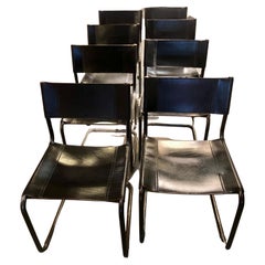 Vintage Matteo Grassi série of 14 chairs 1970 for fasem 