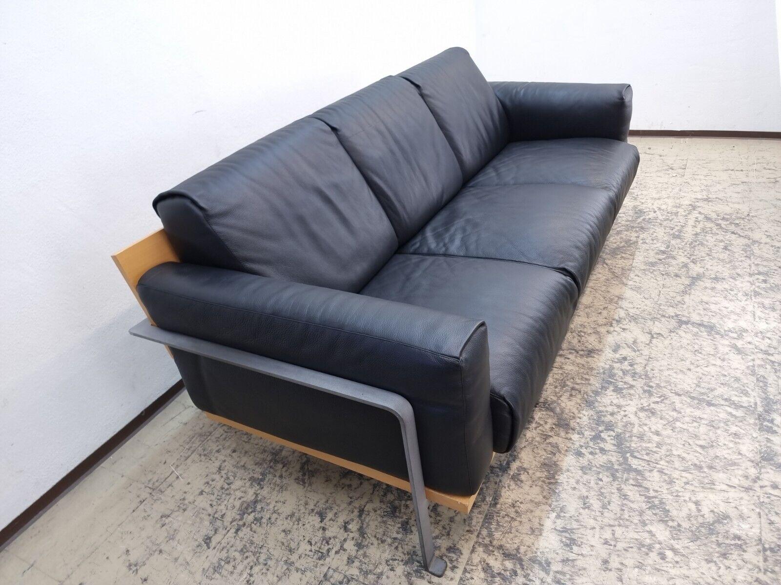 Matteo Grassi Sofa Designersofa Italian Design Ledersofa Vintage Couch #0387 For Sale 4