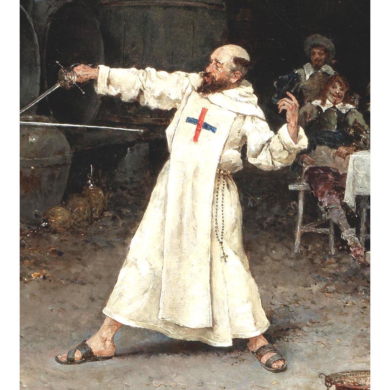 Matteo Lovatti (Italiano, 1861-1909) Olio su tela del XIX secolo 