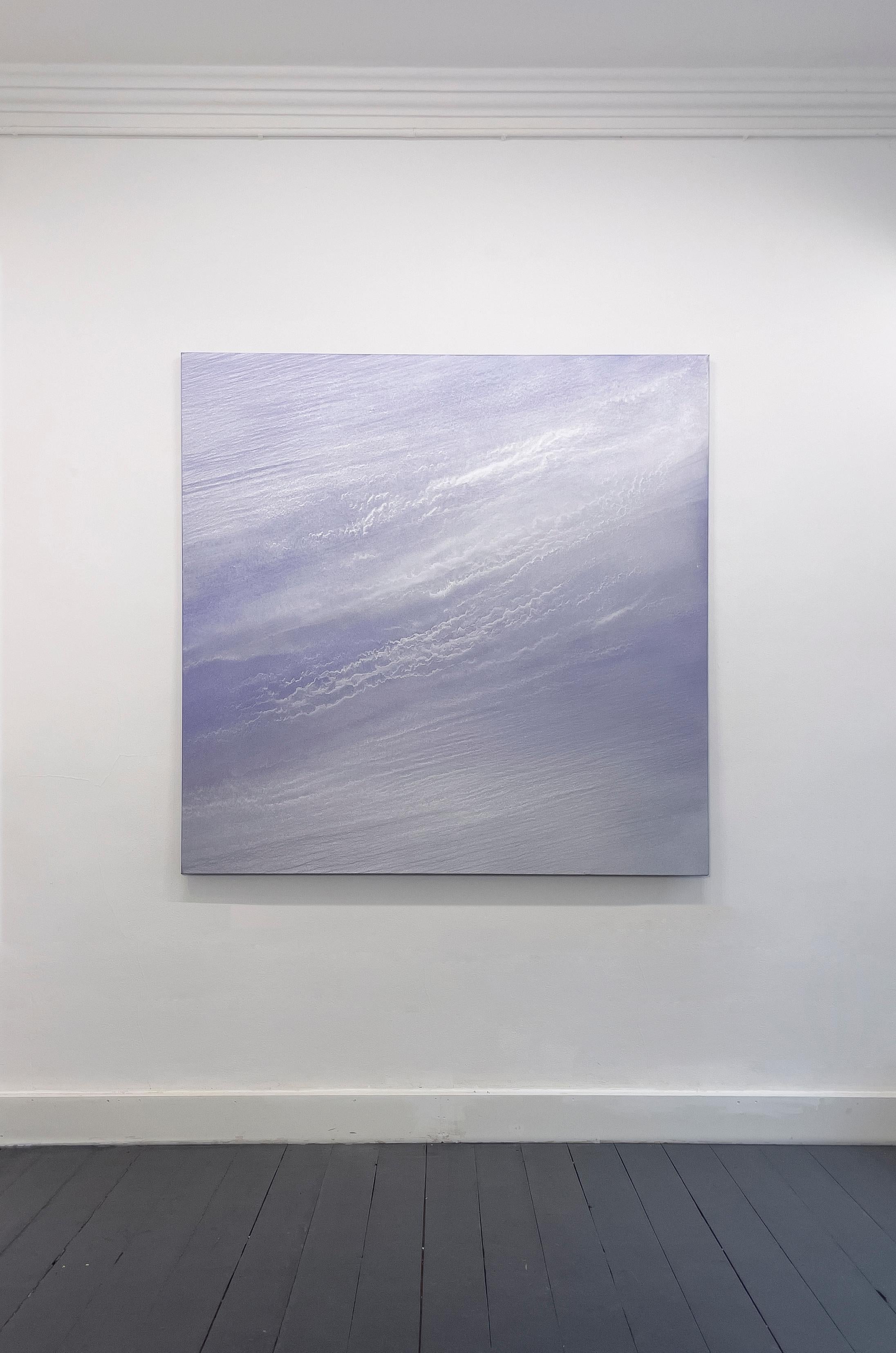 Tantum Aurora Est
Oil and aluminium on canvas
170 x 170 cm

The sky has long held a cherished place in the world of art, serving as a limitless source of inspiration for countless generations of artists. Whether capturing the brilliance of a clear