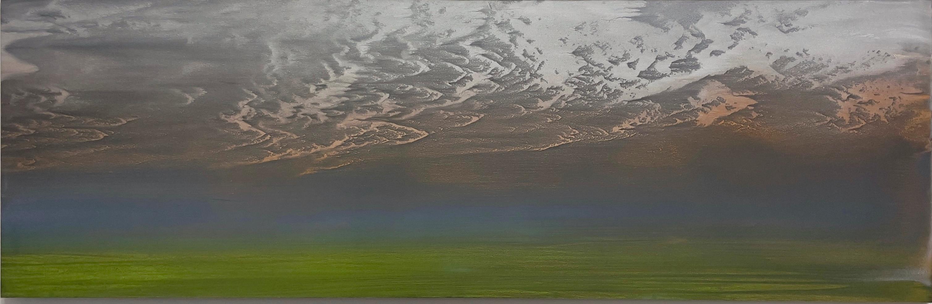 Matteo Montani Landscape Painting - Benvenuta Deriva