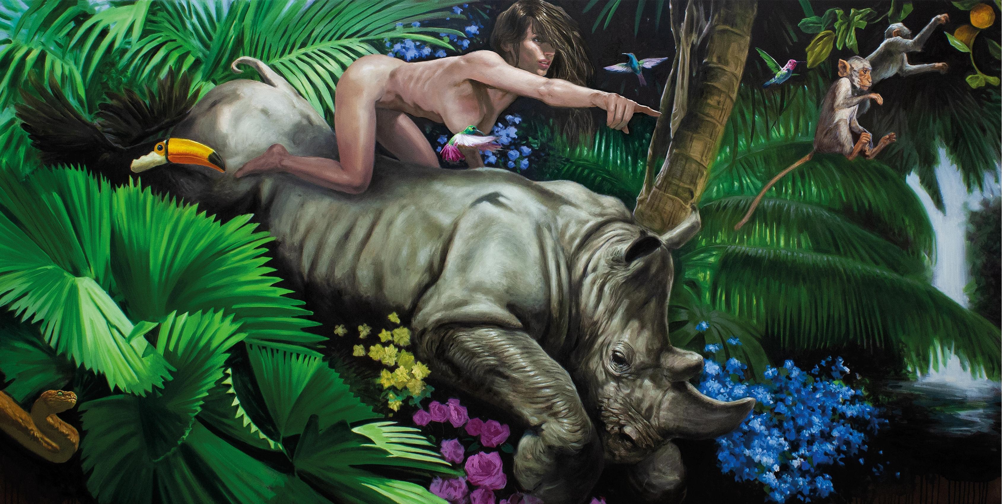 Italian Contemporary Art by Matteo Nannini - Garden of Eden, Wild Ride