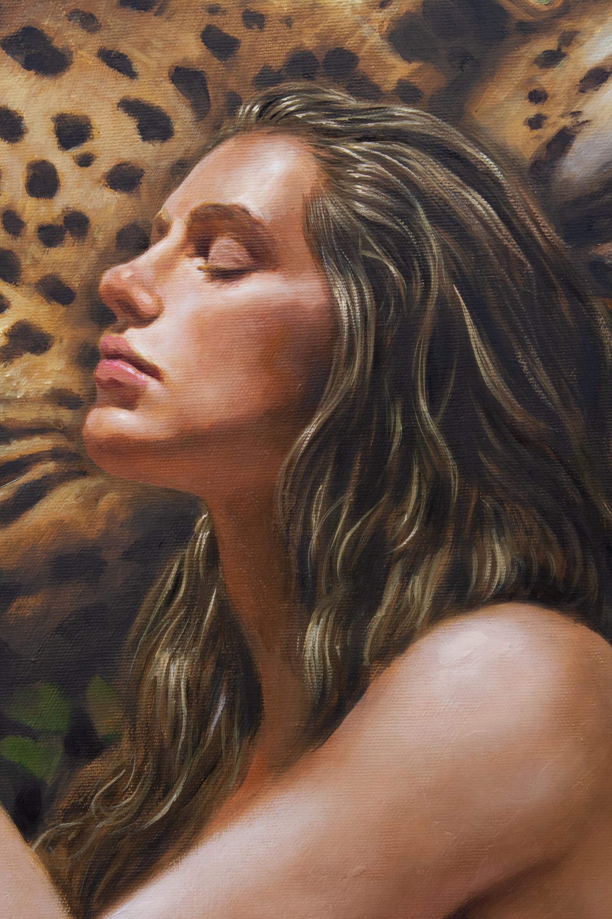 Italian Contemporary Art by Matteo Nannini - Rest in the Garden of Eden For Sale 1