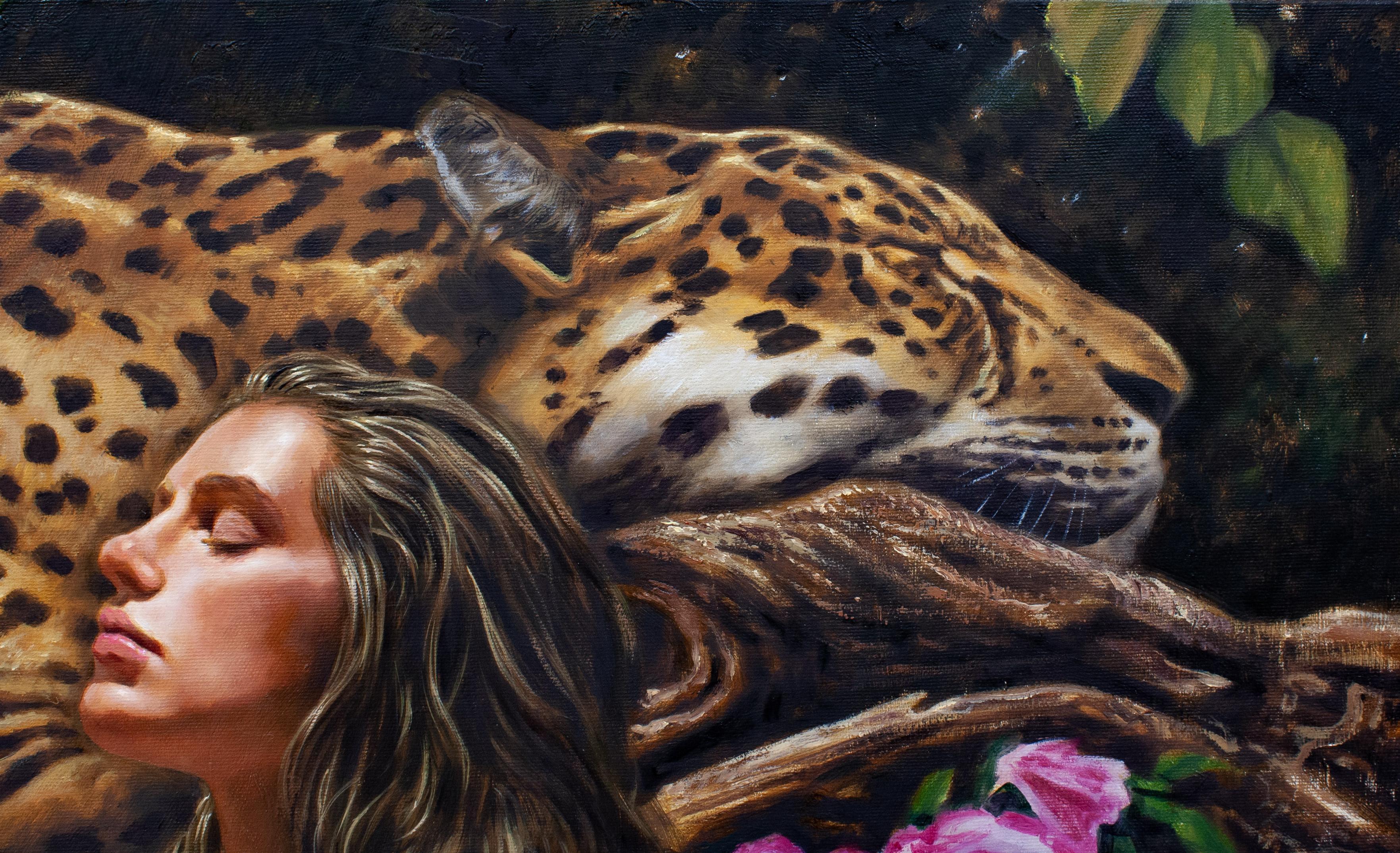 Italian Contemporary Art by Matteo Nannini - Rest in the Garden of Eden For Sale 3