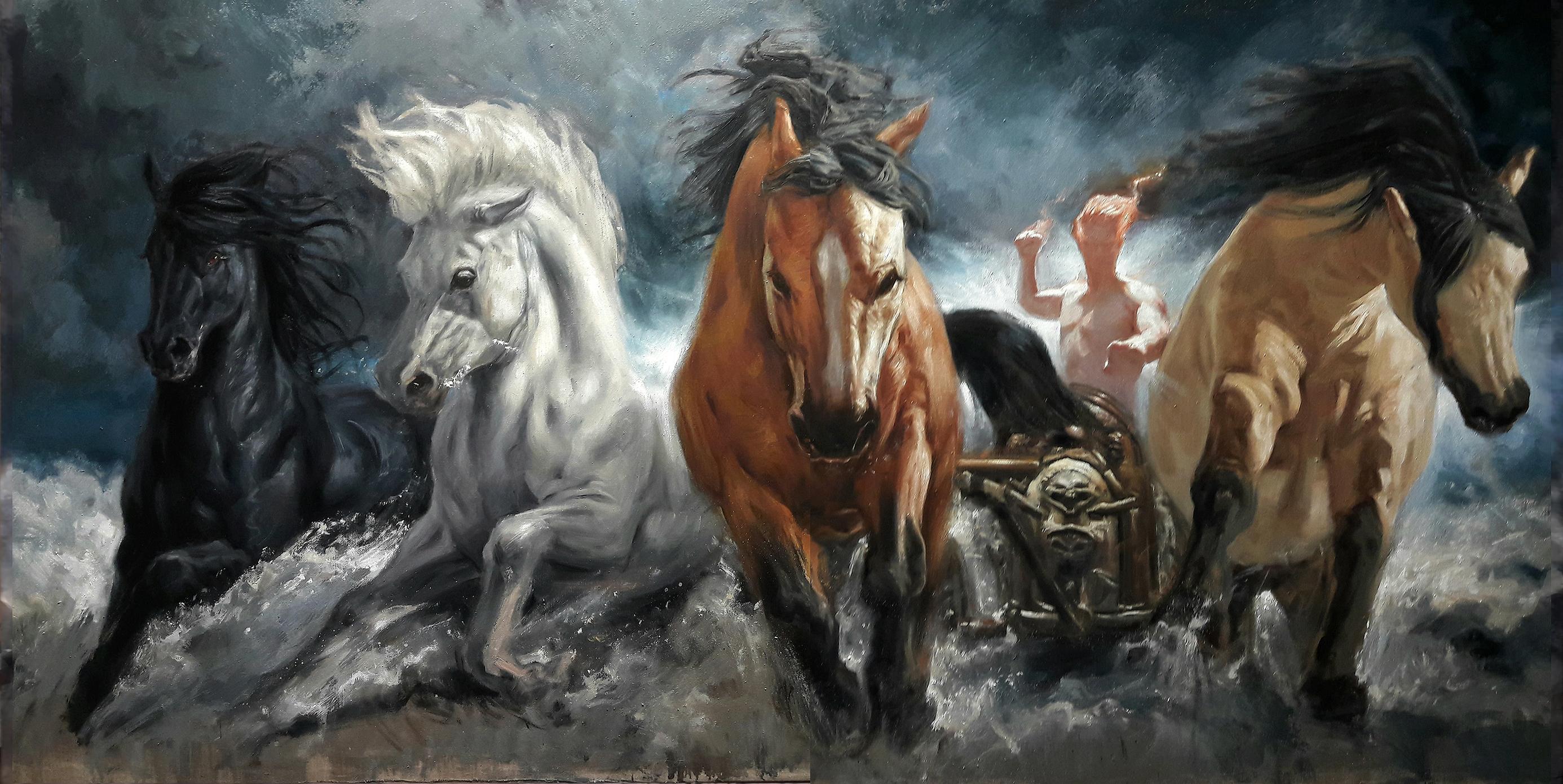 Zeitgenössische italienische Kunst von Matteo Nannini -  Sol Invictus
