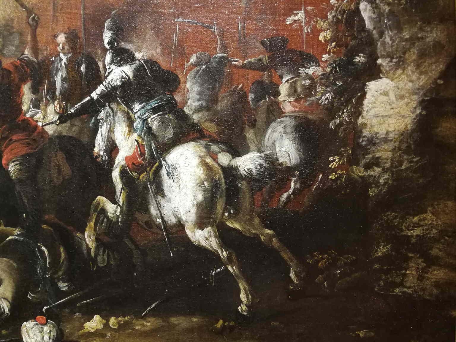 Matteo Stom - Matteo Stom Battle Painting 17 century oil canvas For ...
