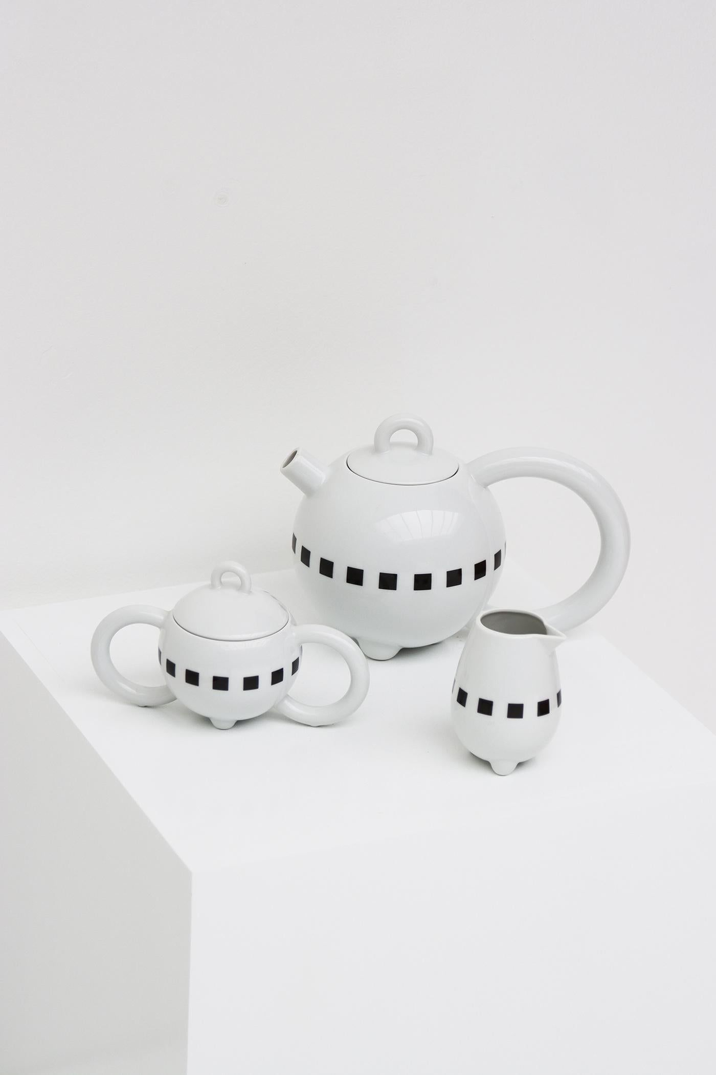 Modern Matteo Thun Fantasia Porcelain Tea Set