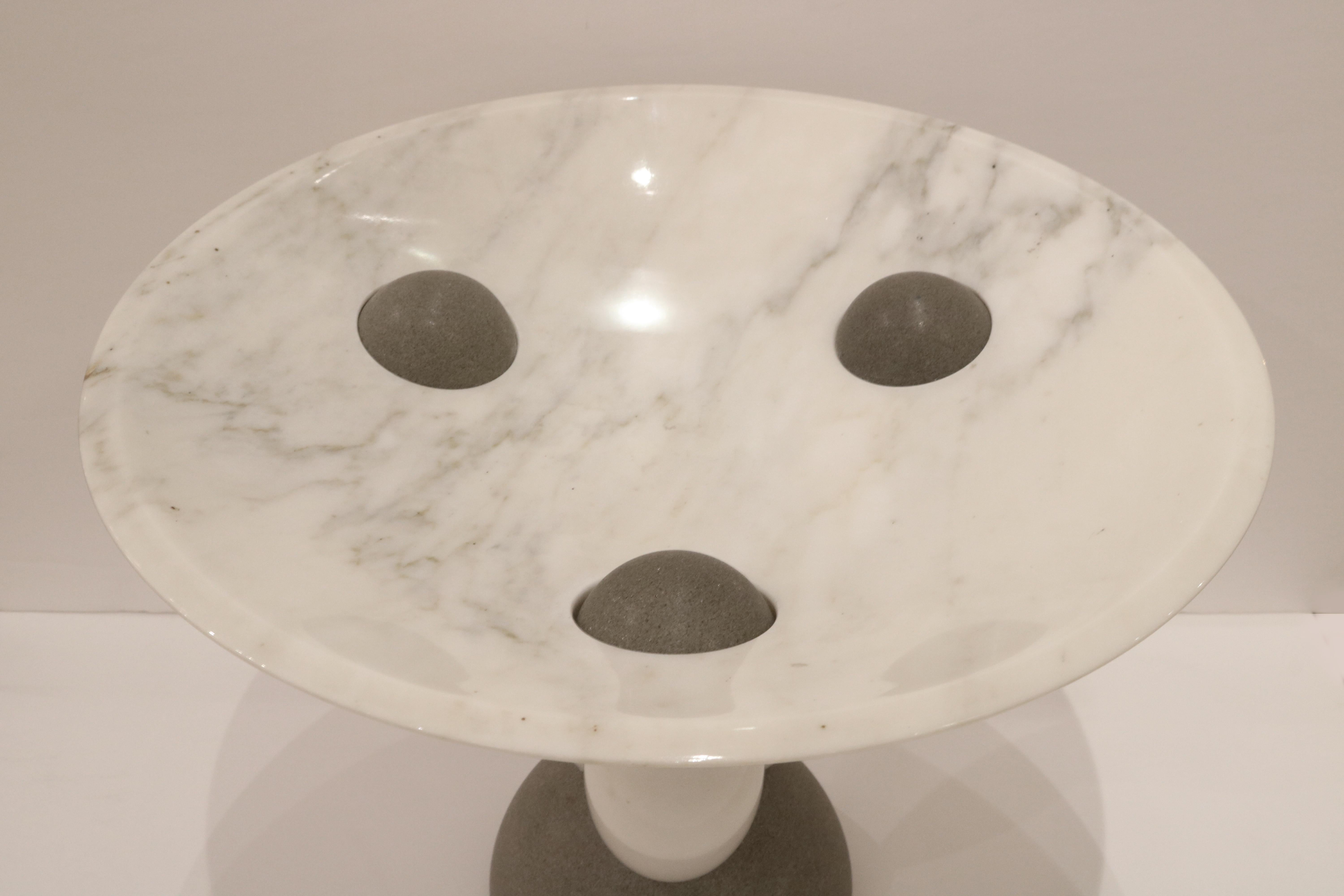 Matteo Thun Modernist Marble Centerpiece , Italy 1980's For Sale 1