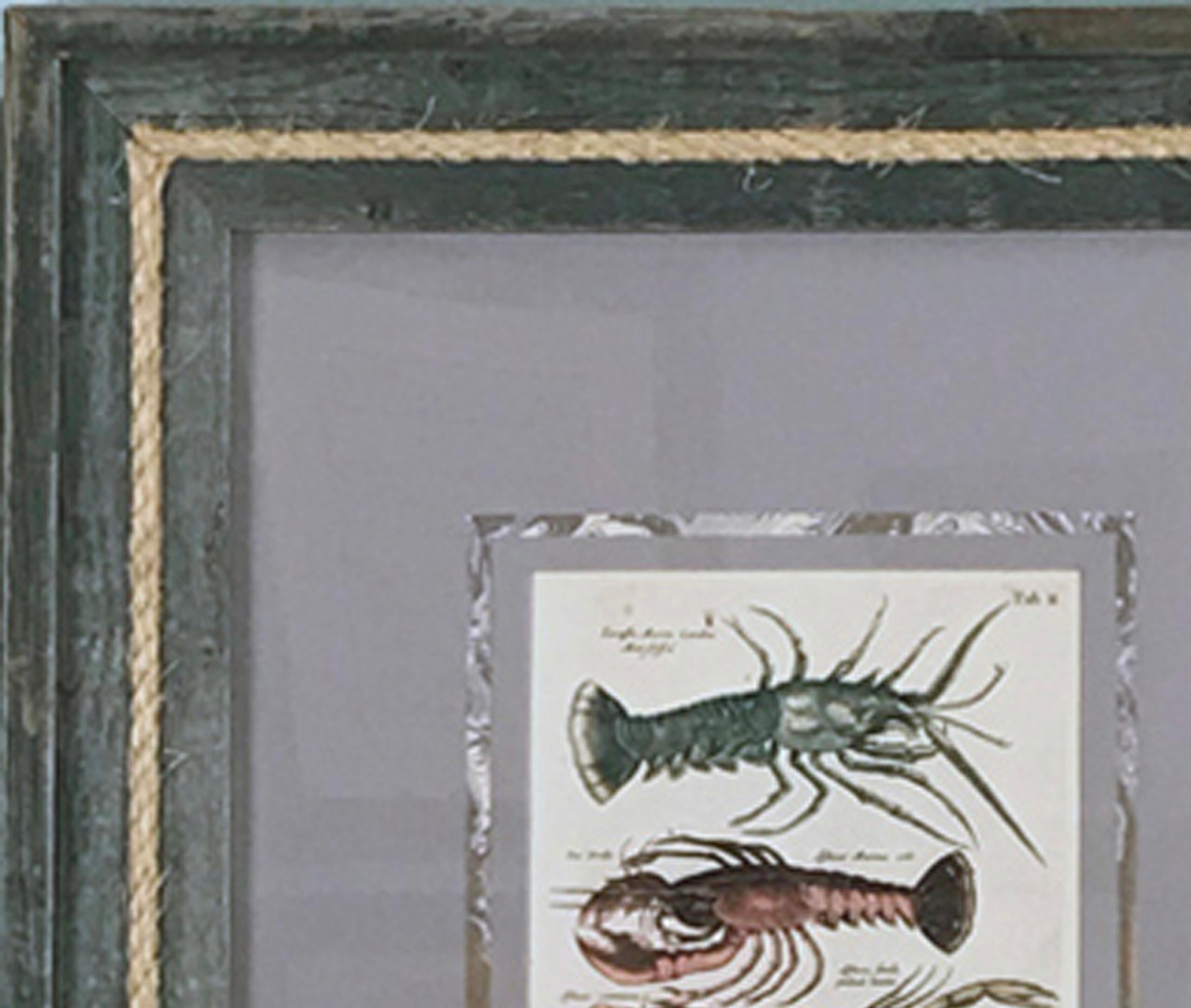 Lobster - Gray Animal Print by Matthäus Merian the Elder