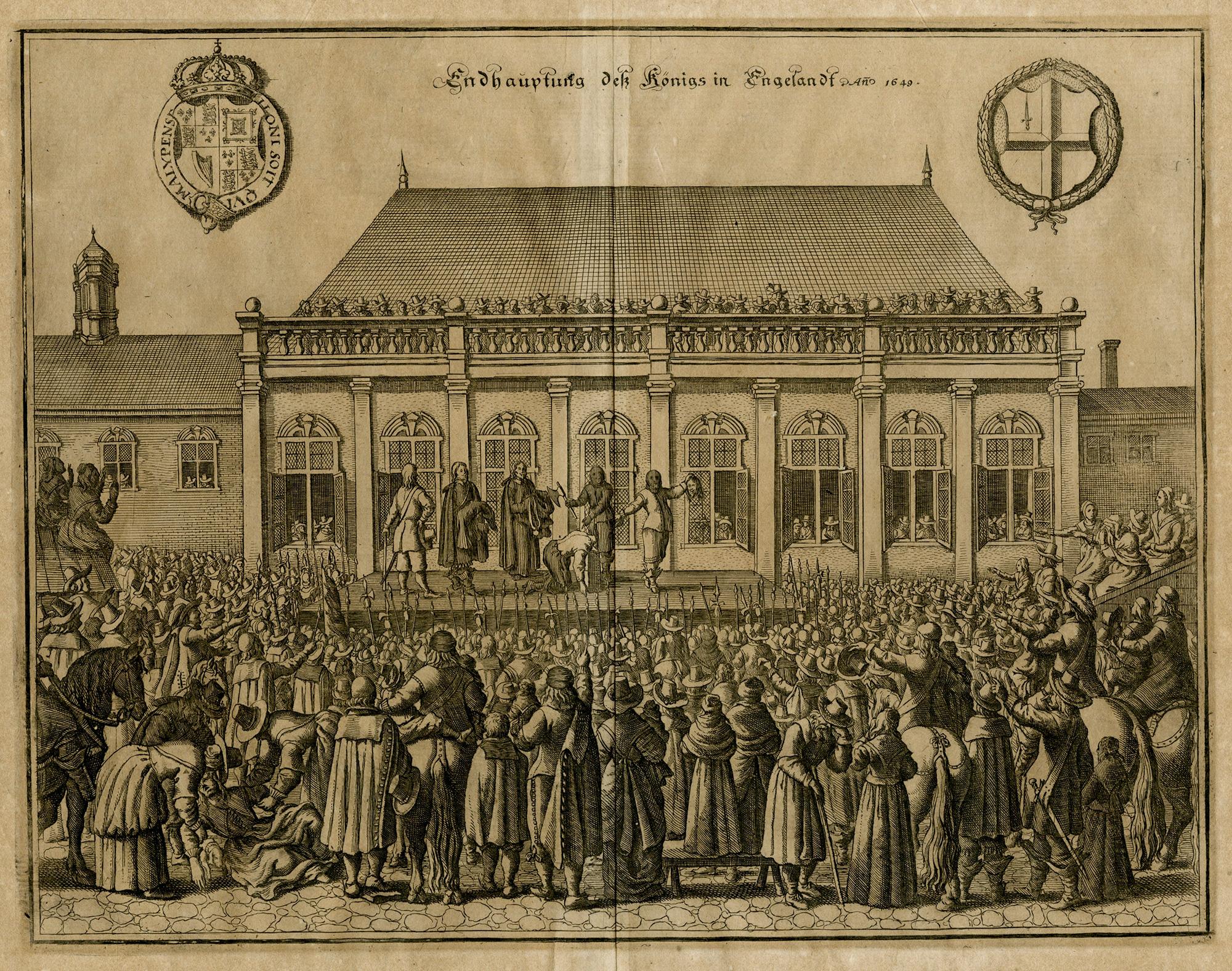 The Beheading of the King of England; Enthauptung des Königs in England