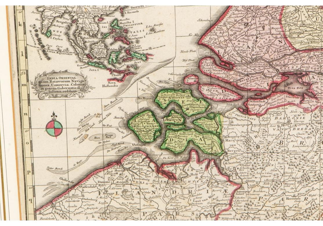 Label on verso. From Grosser Atlas. The name Belgium comes from the ancient designation 