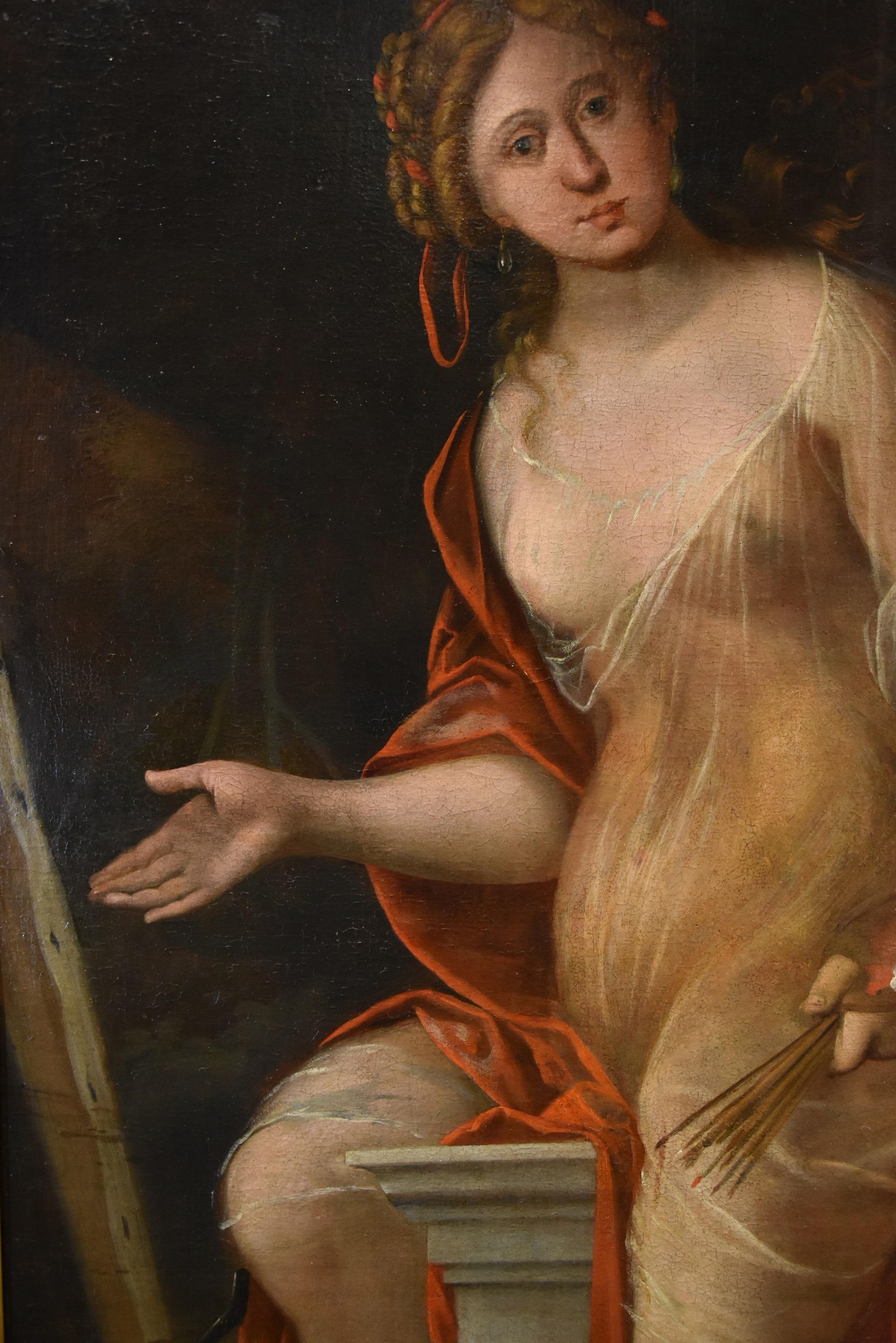 Terwesten Woman Allegory Art Paint Oil on canvas 17/18th Century Old master  For Sale 7