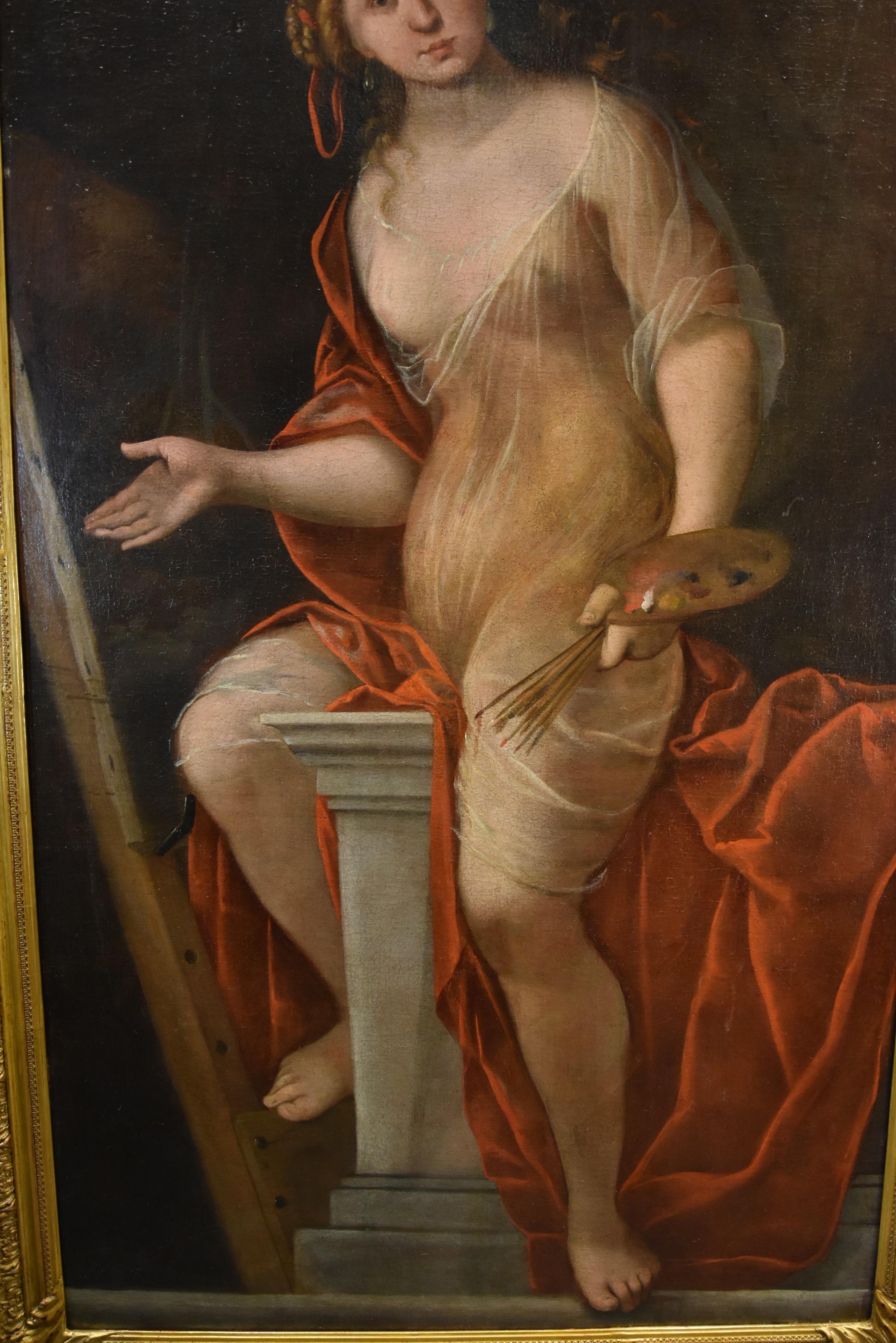 Terwesten Frau Allegory Kunstgemälde Öl auf Leinwand 17/18. Jahrhundert Alter Meister  im Angebot 9
