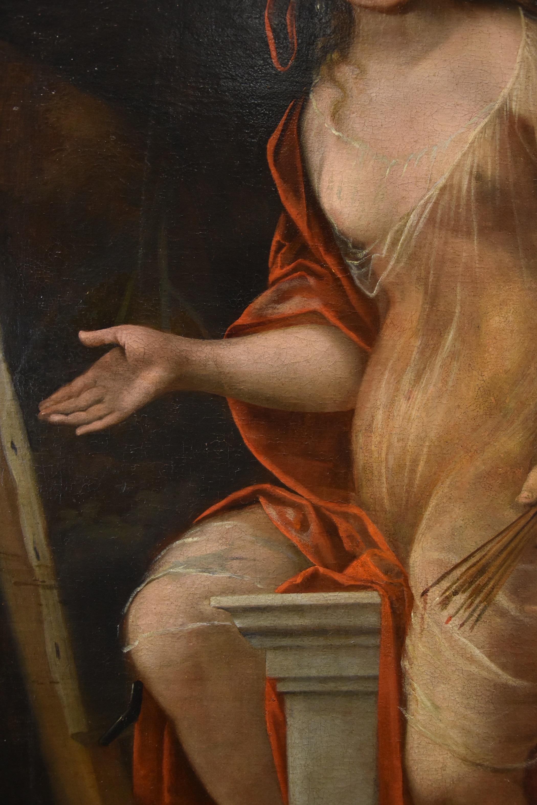 Terwesten Frau Allegory Kunstgemälde Öl auf Leinwand 17/18. Jahrhundert Alter Meister  im Angebot 11