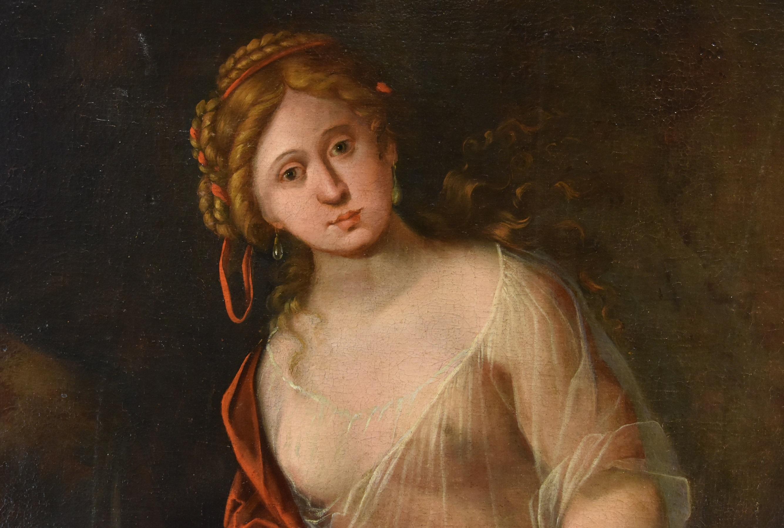 Terwesten Frau Allegory Kunstgemälde Öl auf Leinwand 17/18. Jahrhundert Alter Meister  im Angebot 2