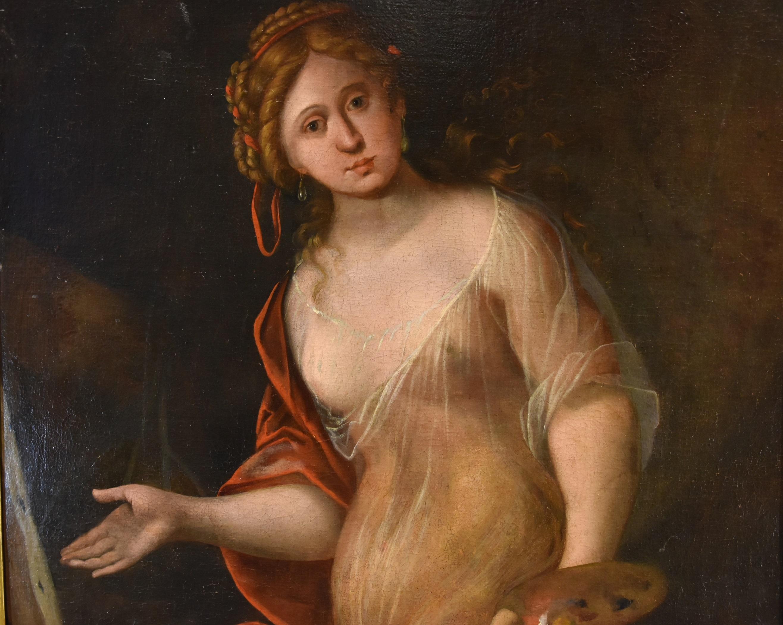 Terwesten Woman Allegory Art Paint Oil on canvas 17/18th Century Old master  For Sale 3