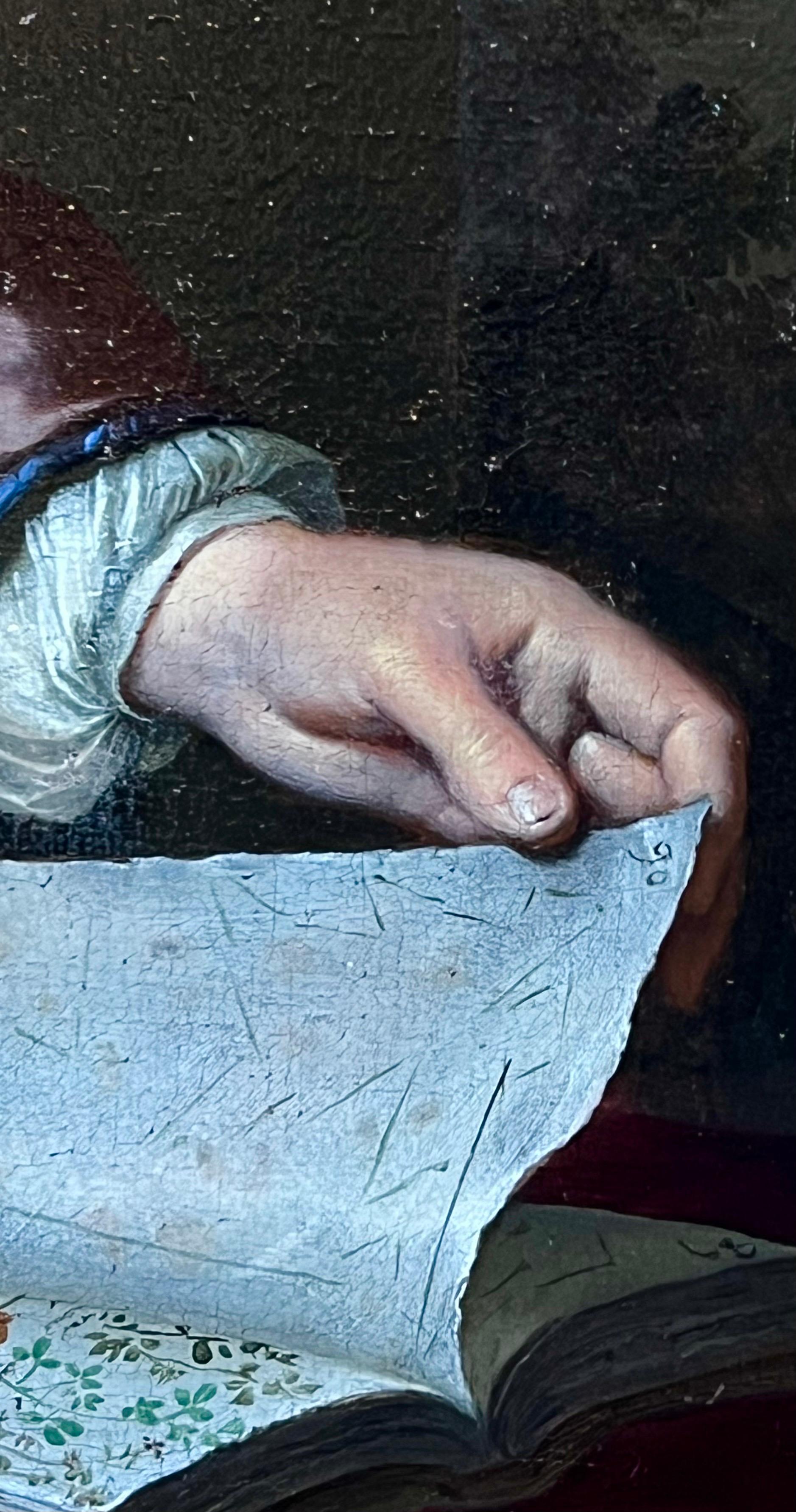 Ritratto olandese del XVII secolo di un appassionato di botanica, presumibilmente Jan Boudaen Courten (1635-1716), direttore della Compagnia Olandese delle Indie Orientali (VOC), avvolto in una seta lussuosa e con in mano un prezioso erbario,