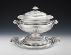 Matthew Boulton, a George III Silver Tureen, Cover and Stand, Birmingham, 1811