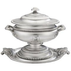Matthew Boulton, a George III Silver Tureen, Cover and Stand, Birmingham, 1811