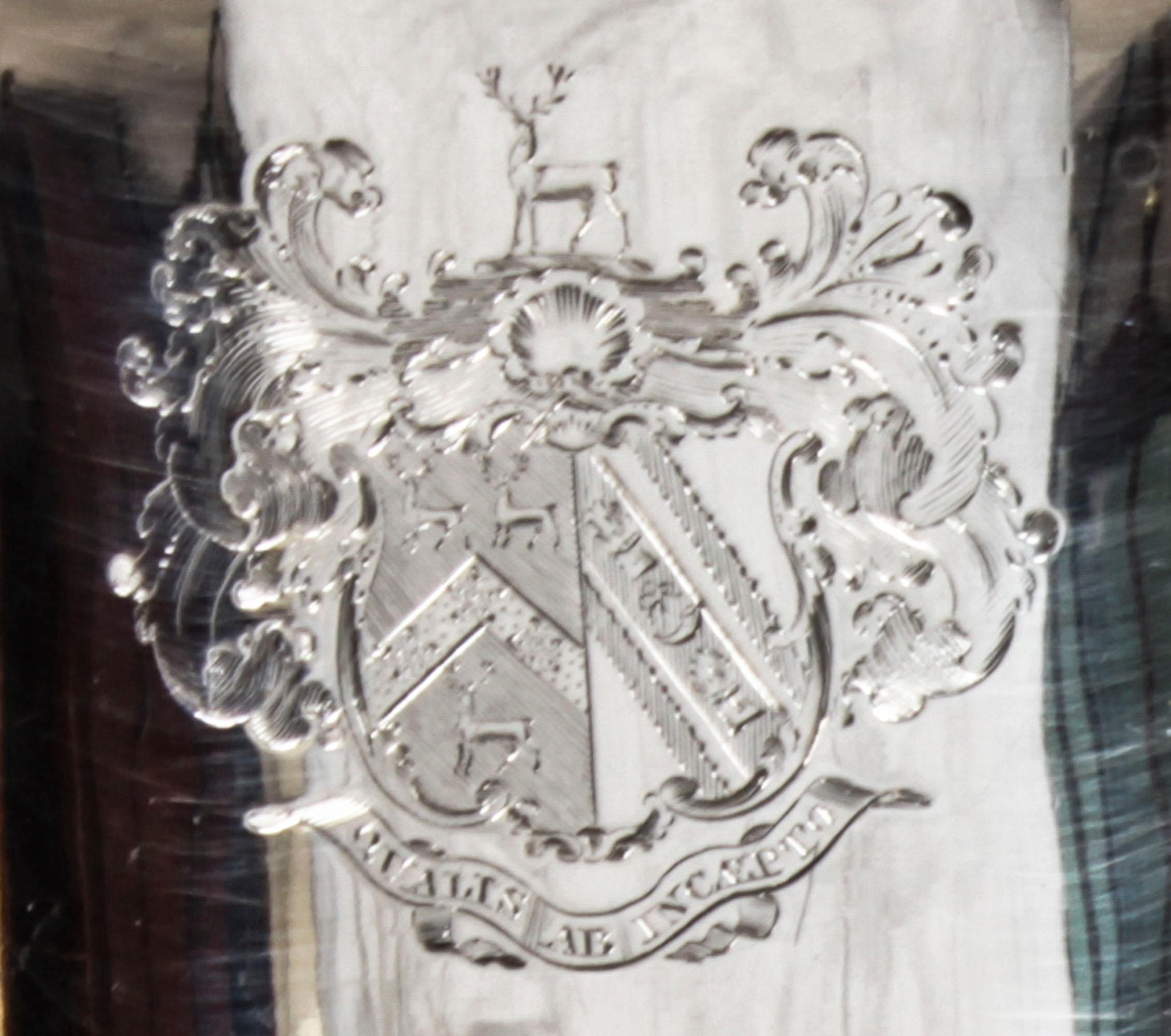 Antiguo enfriador de vino Jorge III de Matthew Boulton con cresta de Robinson S. XVIII en Bueno estado para la venta en London, GB