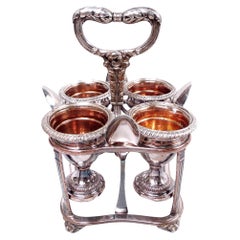 Matthew Boulton English Georgian Sheffield Plate Egg Stand