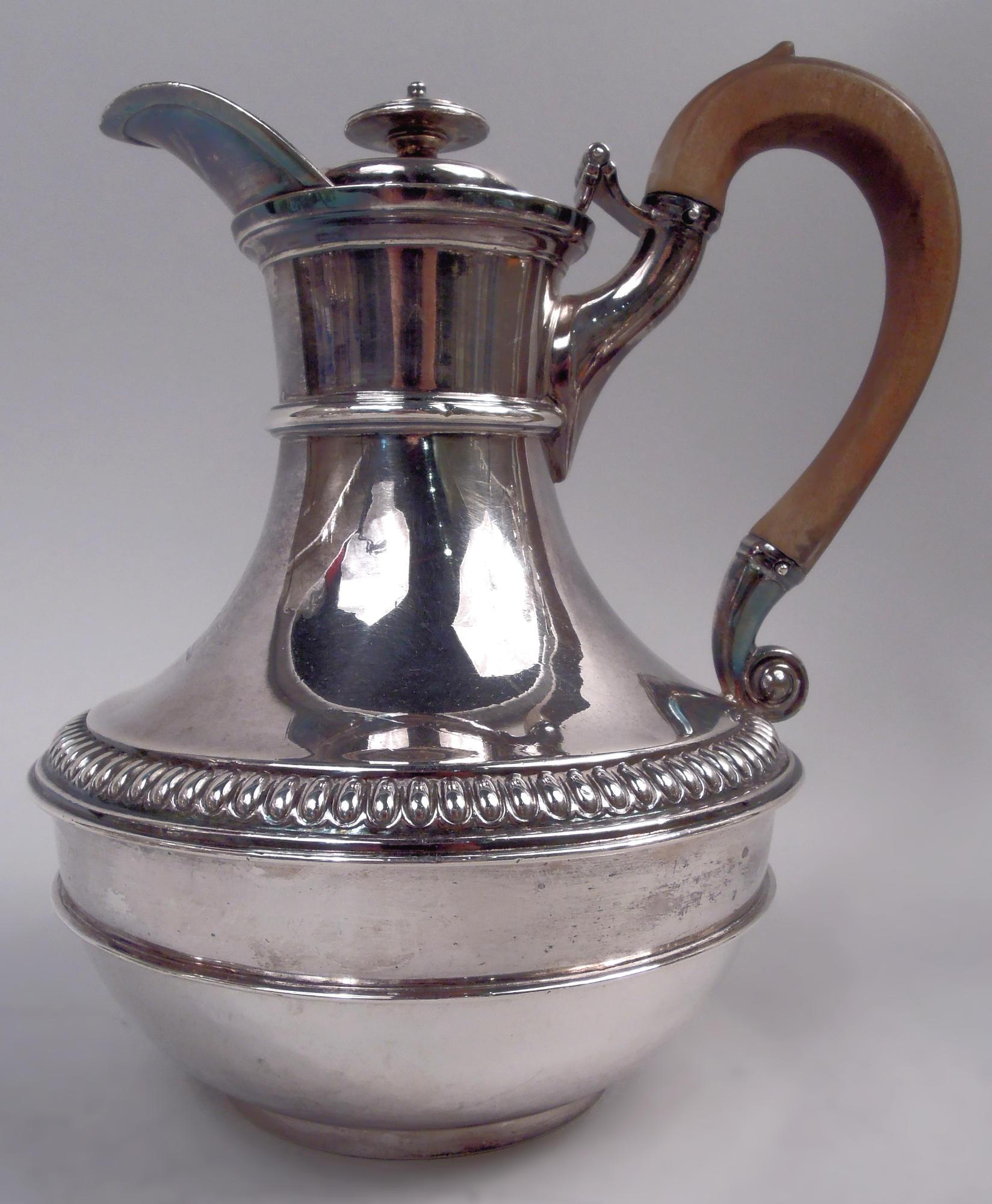 Matthew Boulton English Georgian Sterling Silver Biggin Coffeepot For Sale 1