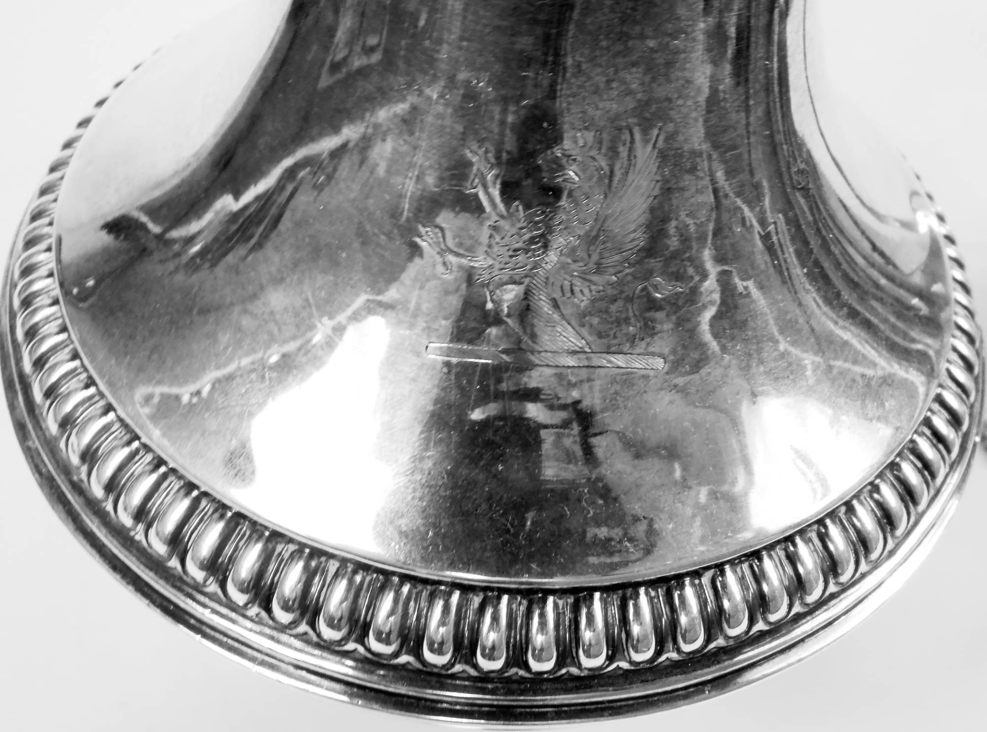 Matthew Boulton English Georgian Sterling Silver Biggin Coffeepot For Sale 4