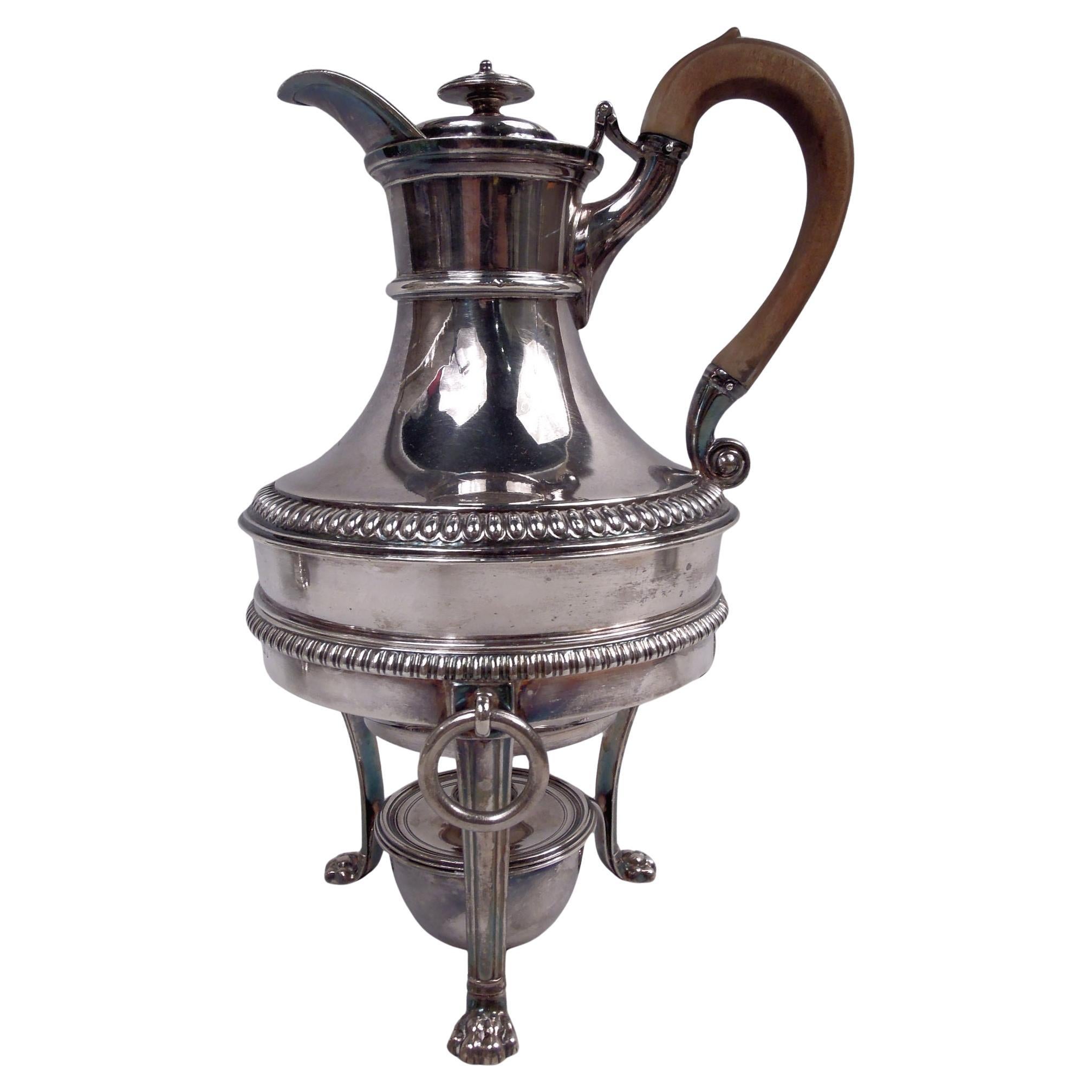 Matthew Boulton English Georgian Sterling Silver Biggin Coffeepot For Sale
