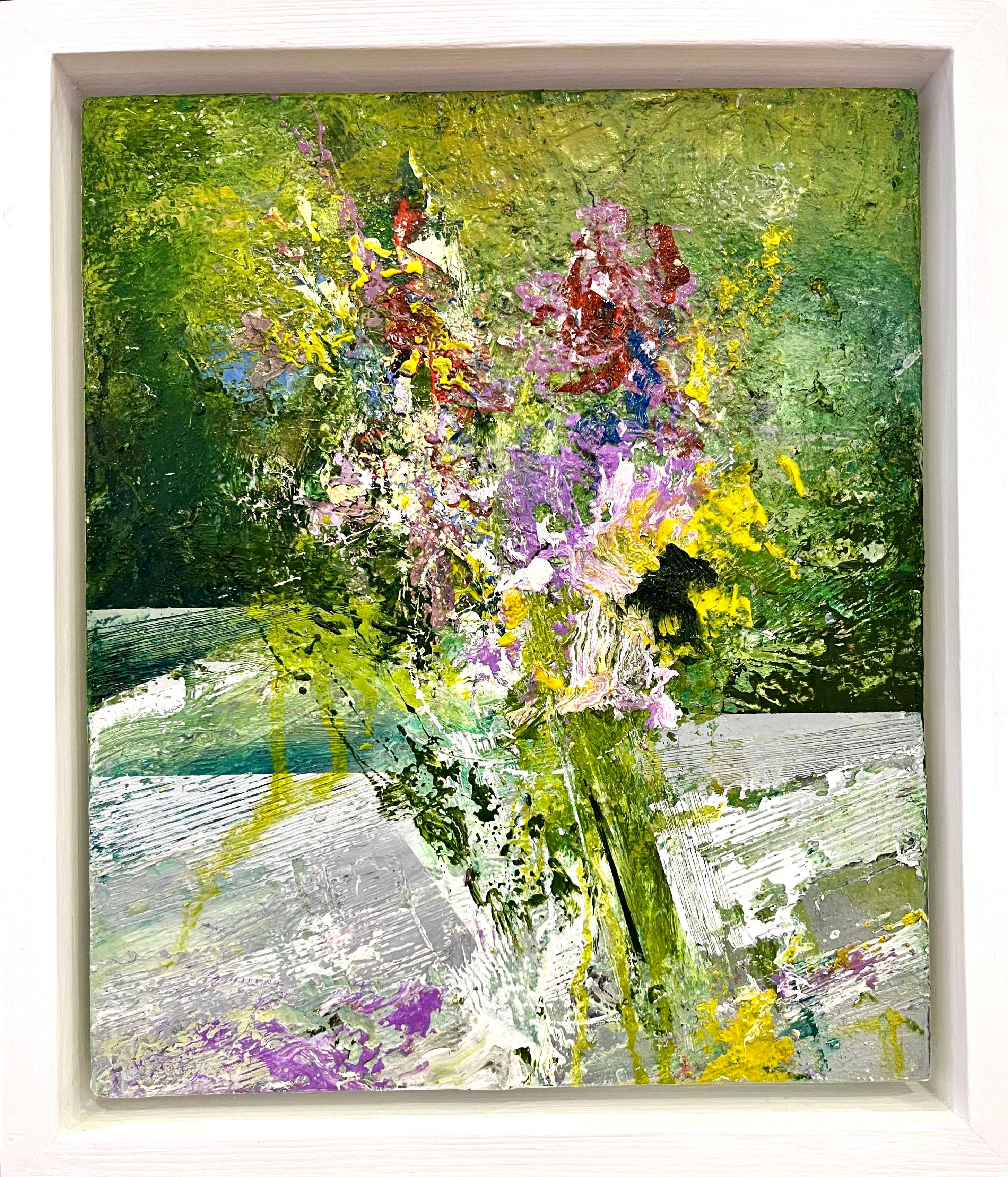 Matthew Bourne  Still-Life Painting - Wild Flowers, Holly And Ivy