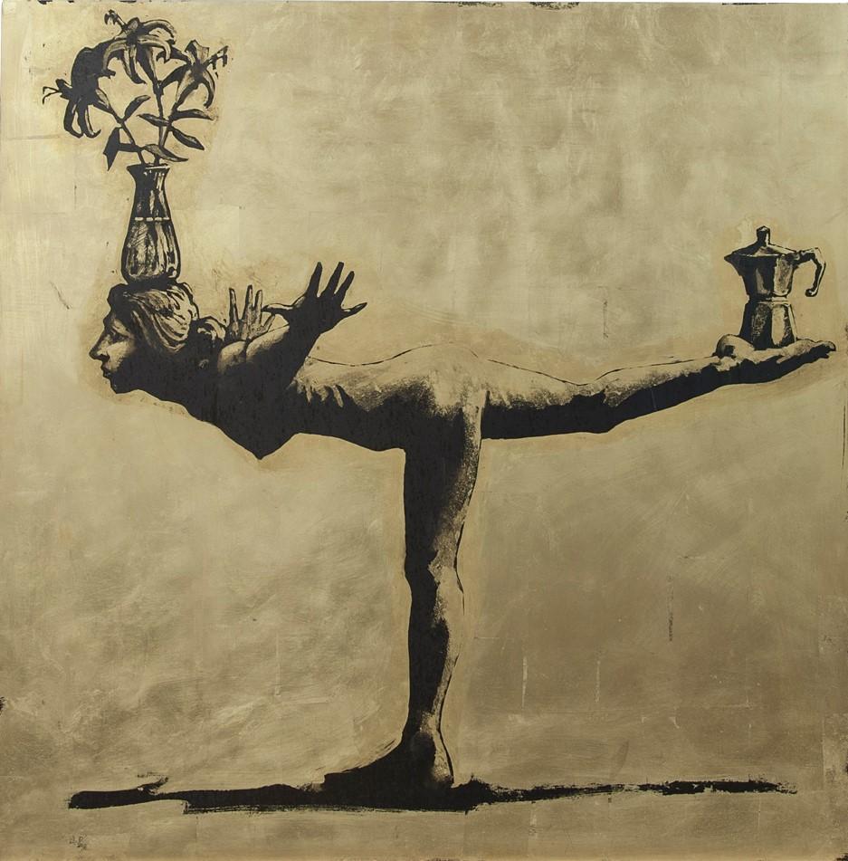 Matthew Broussard Figurative Painting - Balancing Act 111