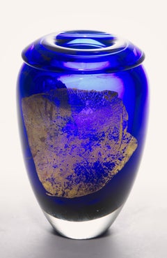 Matthew Buechner for Thames Glass Bud Vase, American Studio Glass 1988