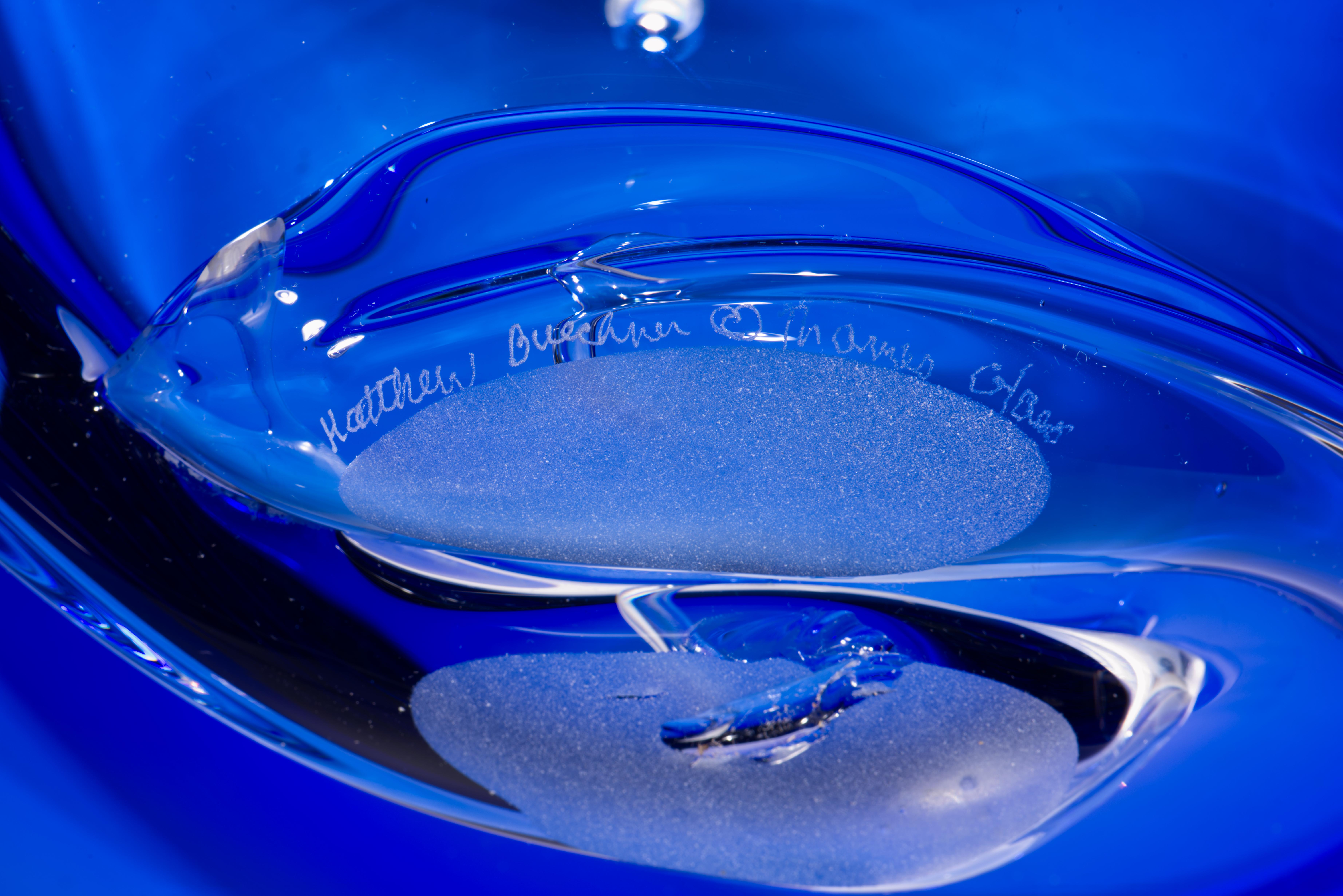 Matthew Buechner para Thames Centro de mesa de cristal, American Studio Glass en venta 1