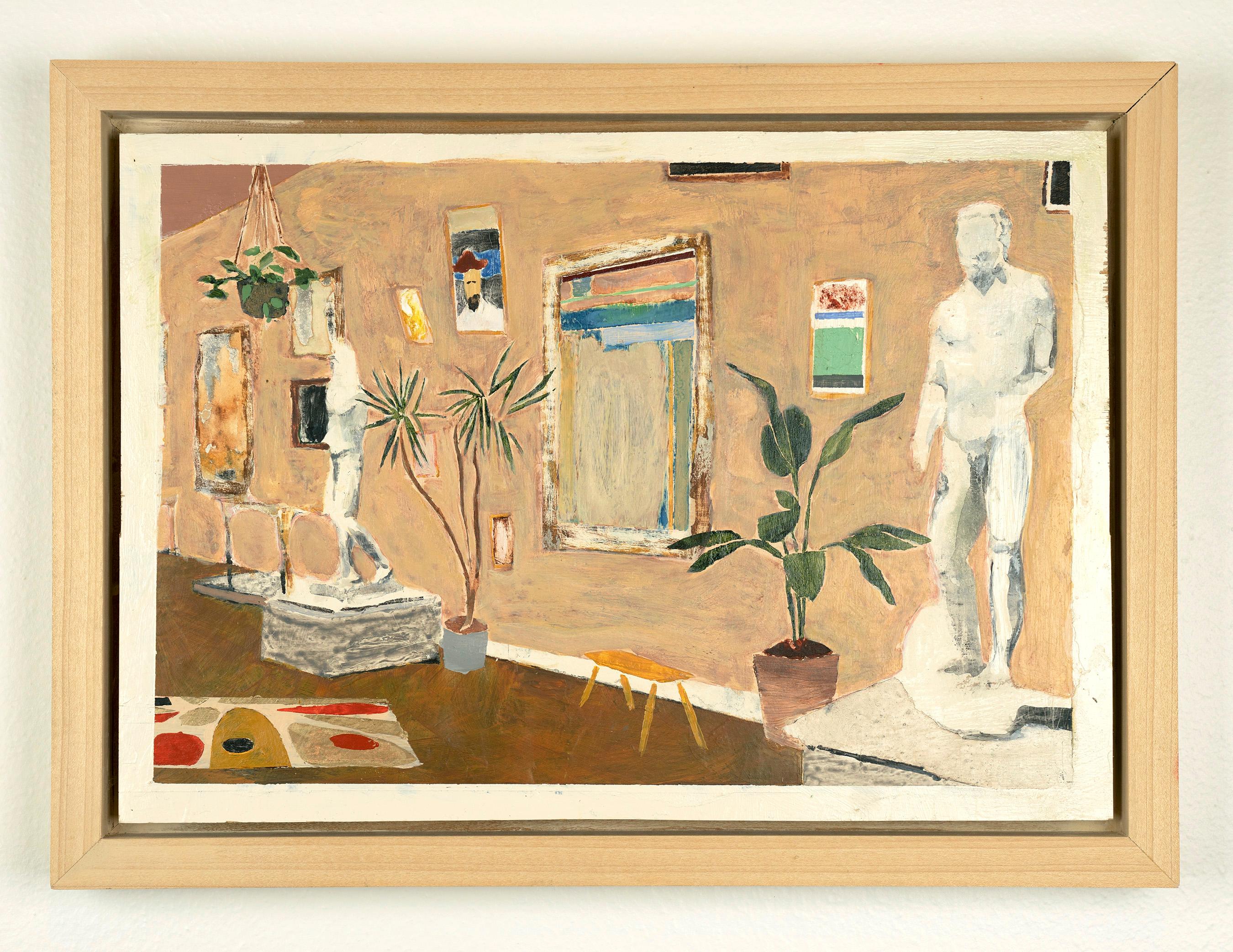 Matthew Cole Interior Painting - Interior Life (From Tokyo to Berlin) small interior painting Beige neutral 