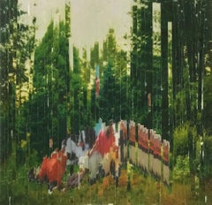 Jejeuner-  Abstrakte, farbenfrohe, figurative Fotografie auf Mylar