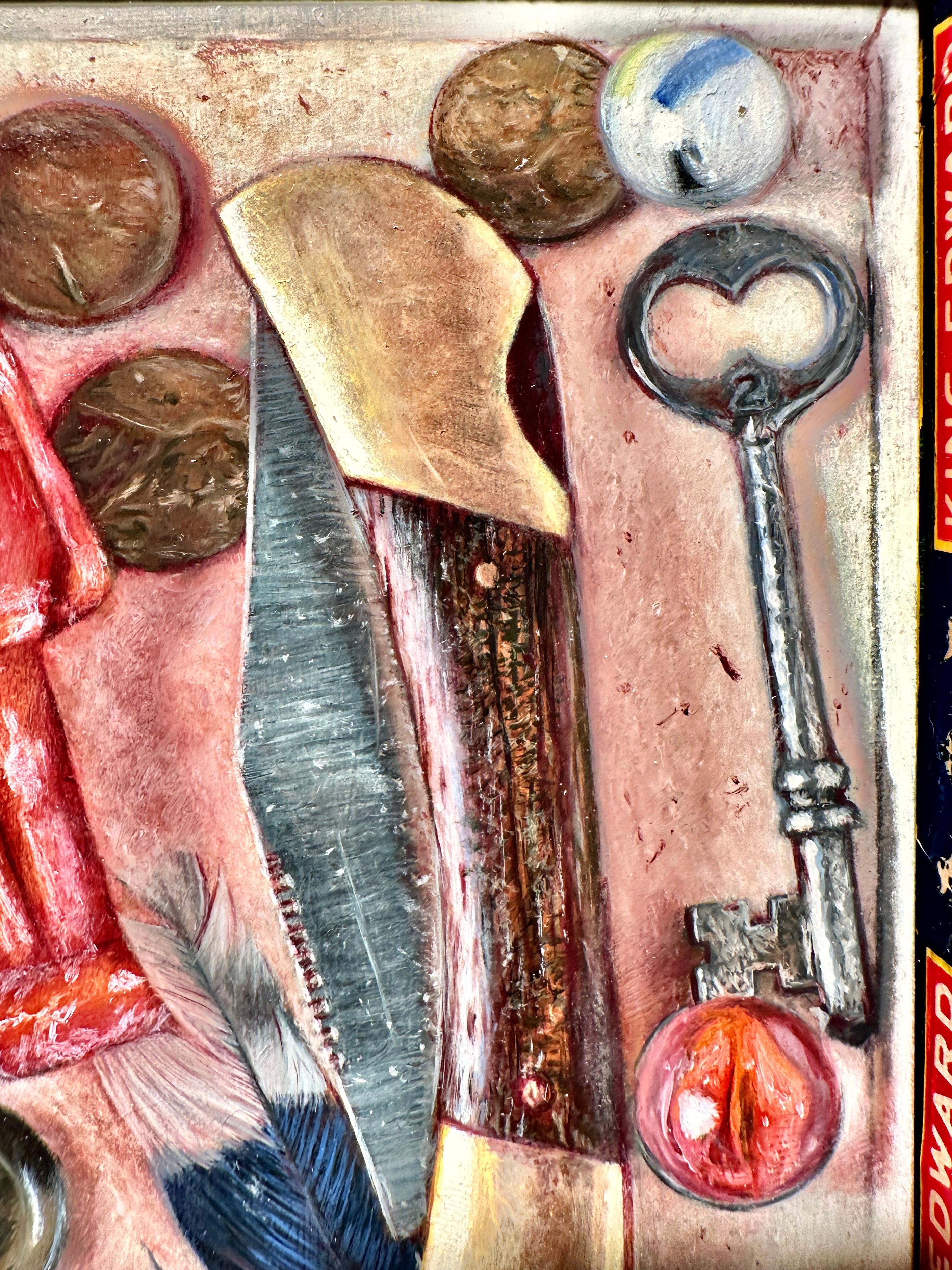 El tesoro de Jem - Pintura de naturaleza muerta dentro de una caja de puros encontrada 1