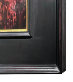 Ophelia - Hamlet Inspired Still Life Painting with Plaster Mask and Flowers