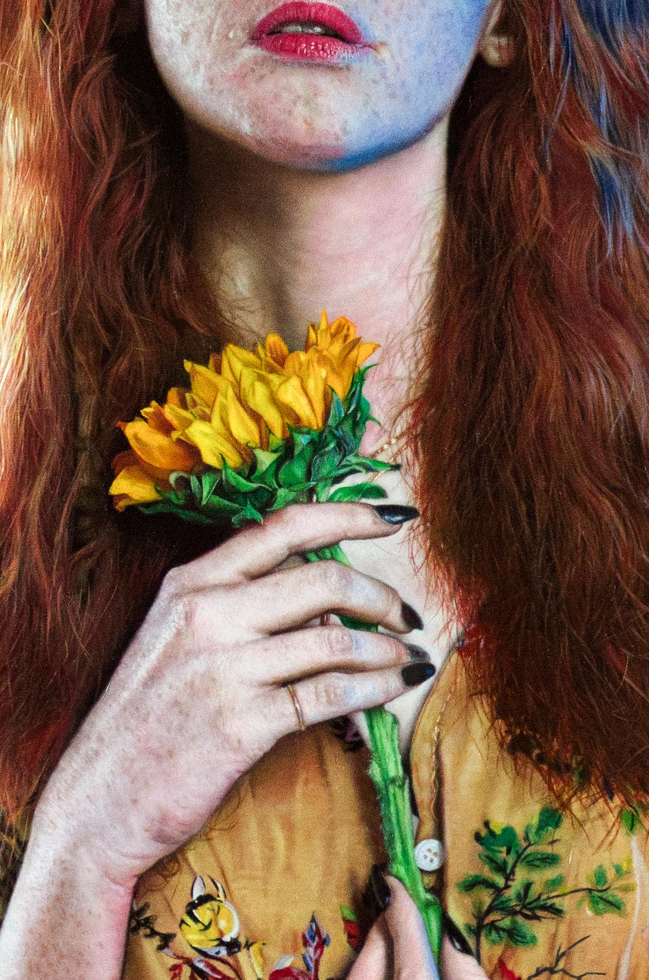 La maledizione -  Femmina con girasoli, ode a 