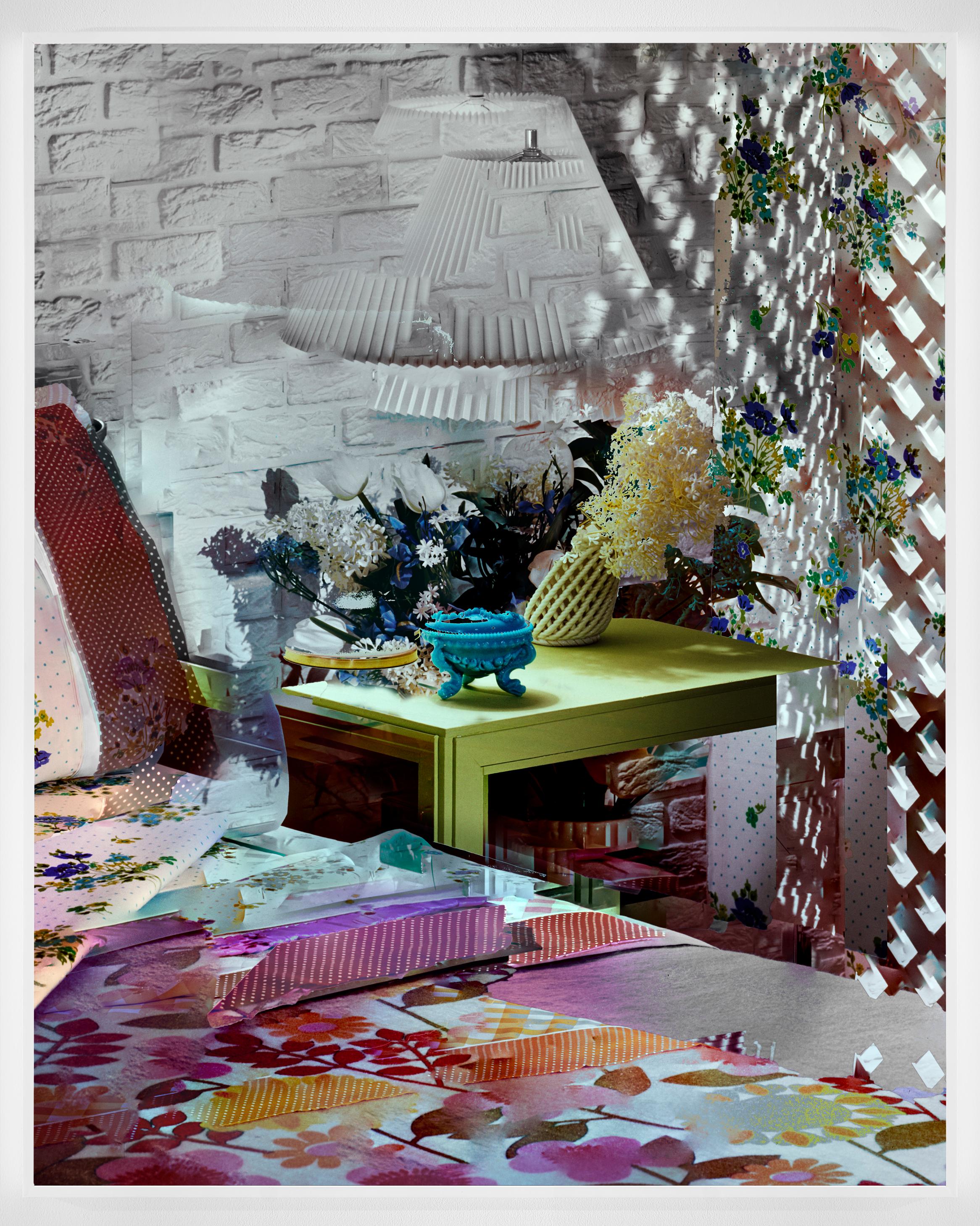 Dwelling #1, Contemporary Color Photography, Flowers; 60 x 48 Inches For Sale 2