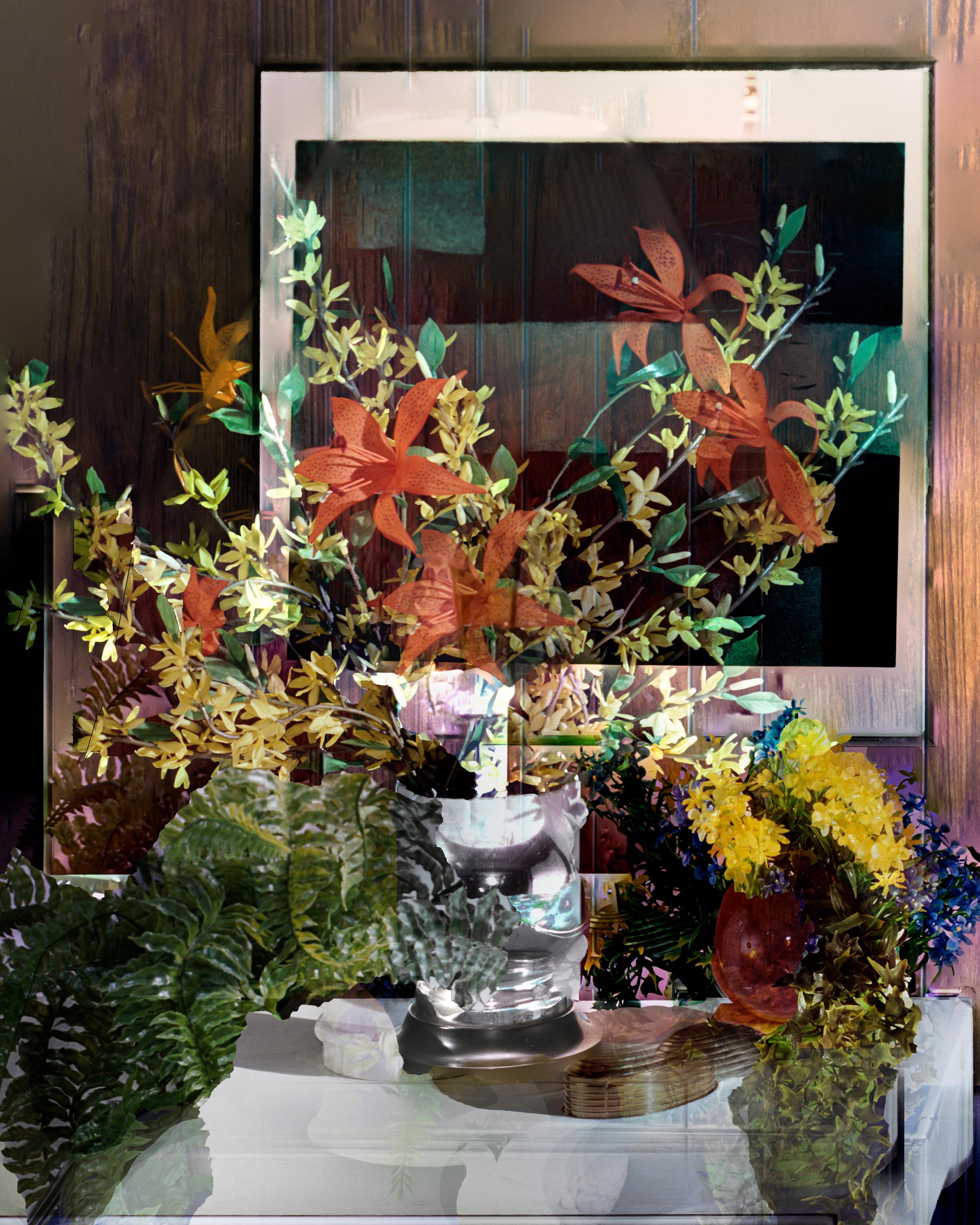 Matthew Cronin Still-Life Photograph - Dwelling #11, 2019; Contemporary Color Photography; Flowers, 50 x 40 Inches 