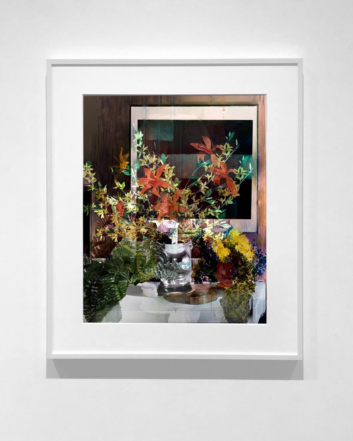 Dwelling #11, 2019; Contemporary Color Photography; Flowers, 60 x 48 Inches  For Sale 1