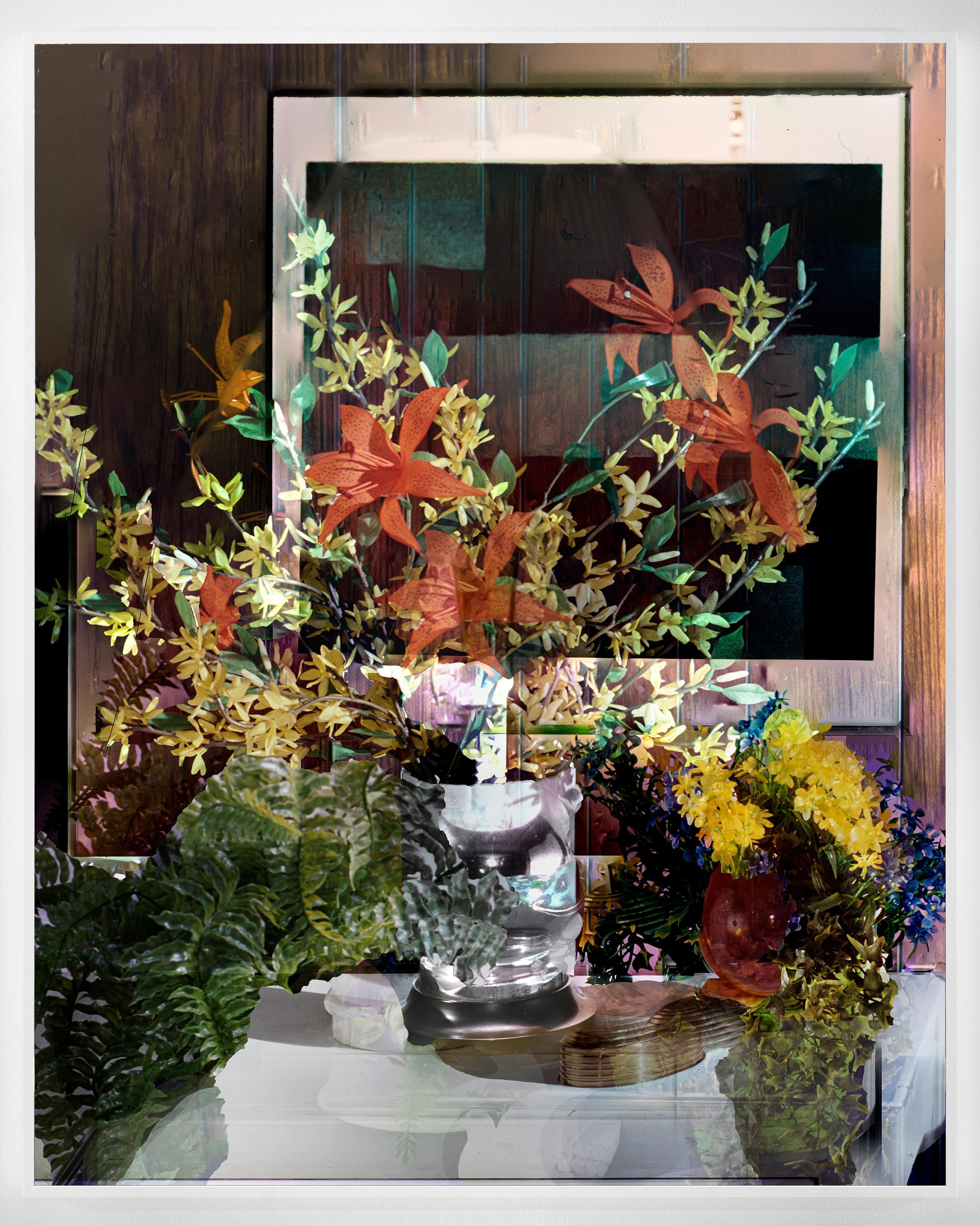 Dwelling #11, 2019; Contemporary Color Photography; Flowers, 60 x 48 Inches  For Sale 2