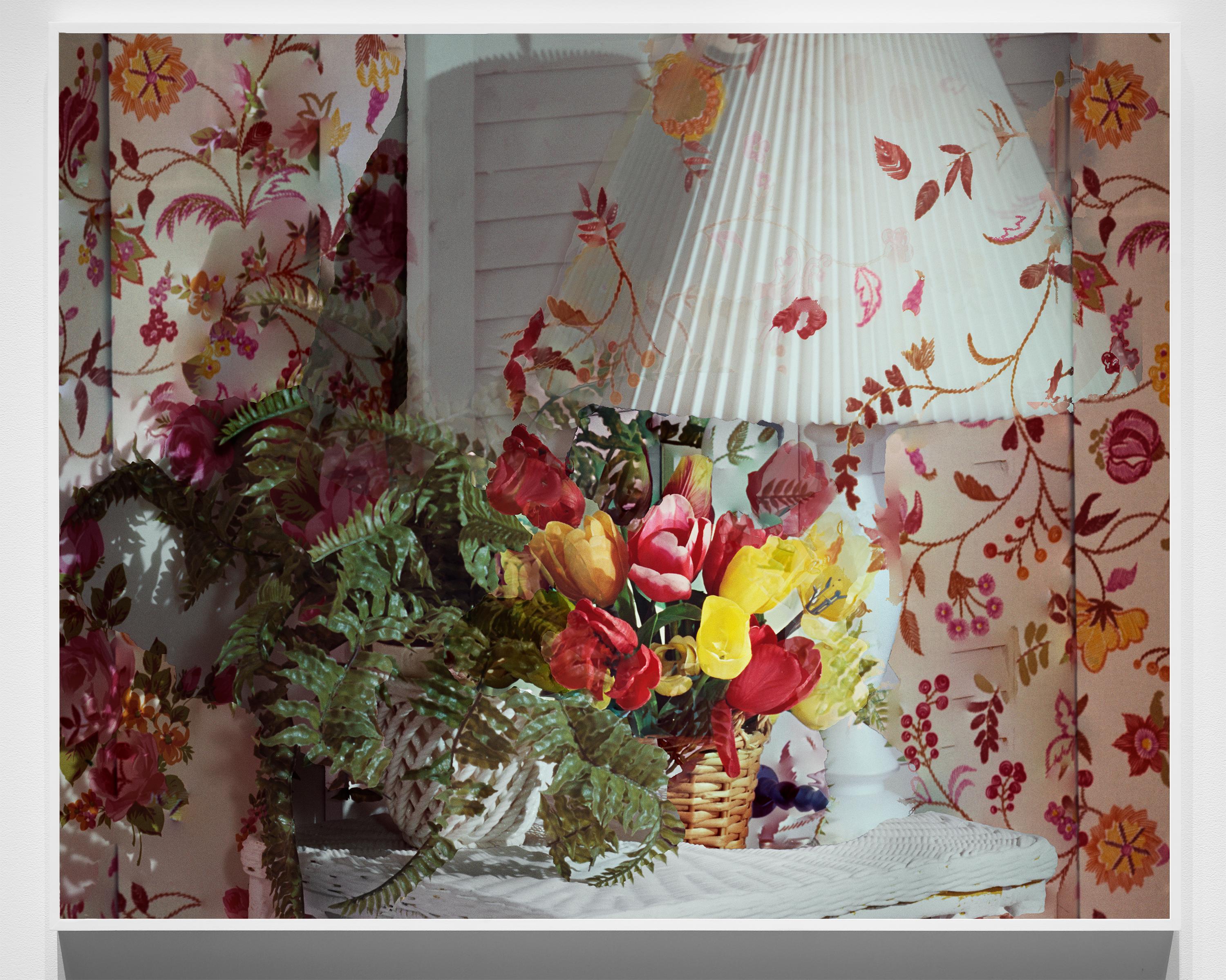 Dwelling #13, 2020; Contemporary Color Photography; Flowers; 24 x 30 Inches  - Brown Still-Life Photograph by Matthew Cronin