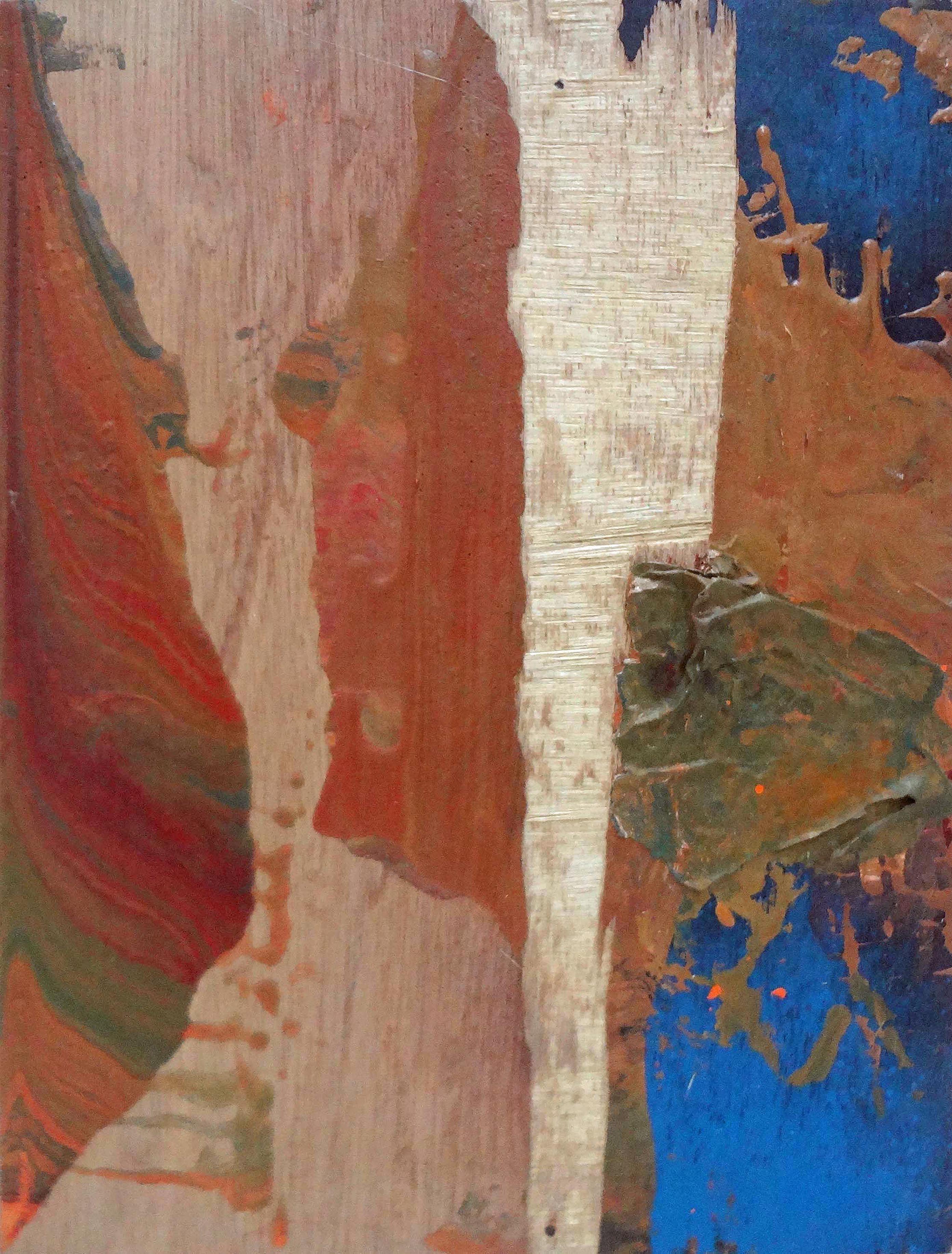 Abstract Painting di Matthew Dibble - Groundswell, Pittura, Olio su pannello di Wood