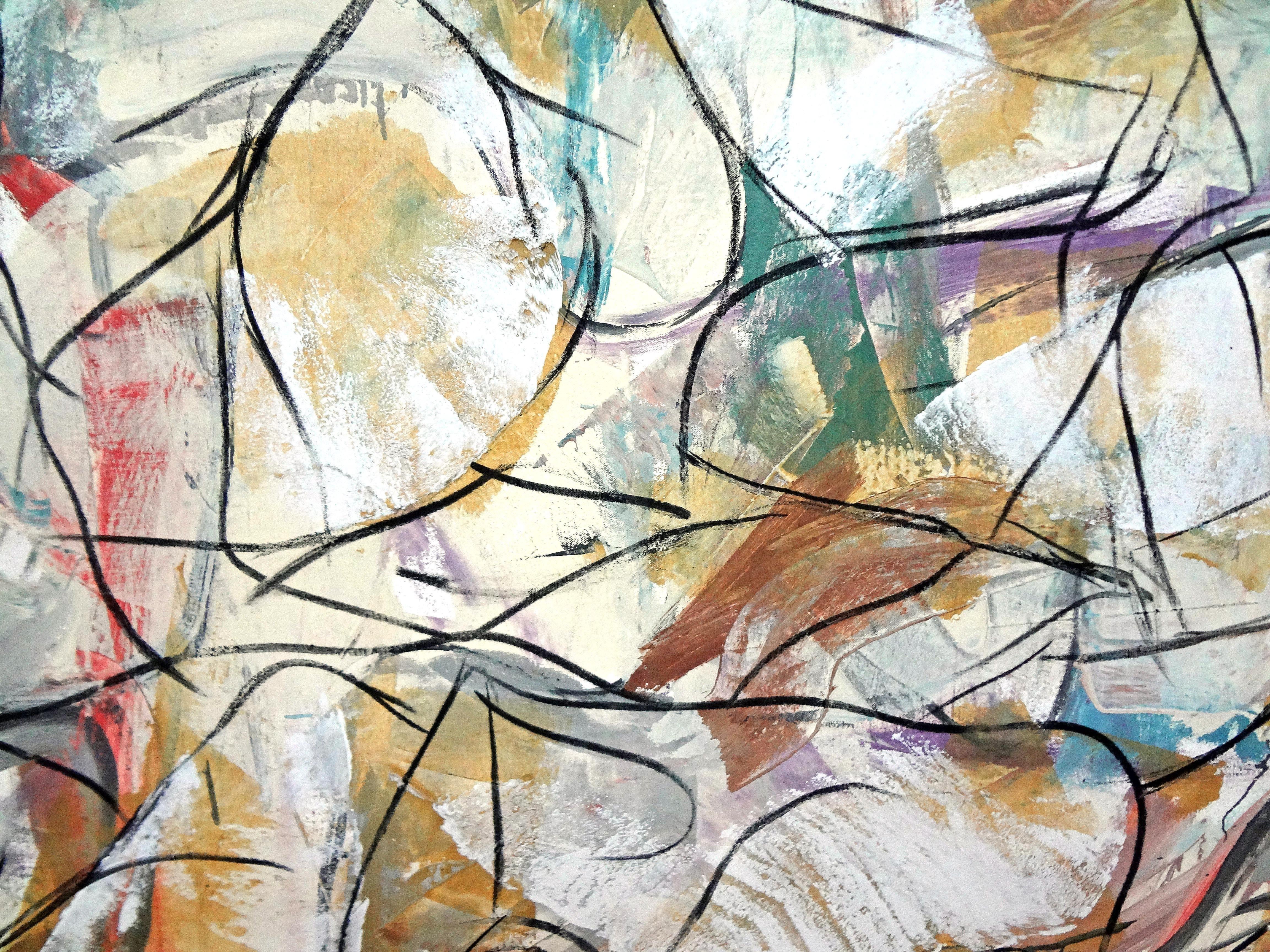 Coro ozioso, Pittura, Olio su tela - Painting Espressionismo astratto di Matthew Dibble