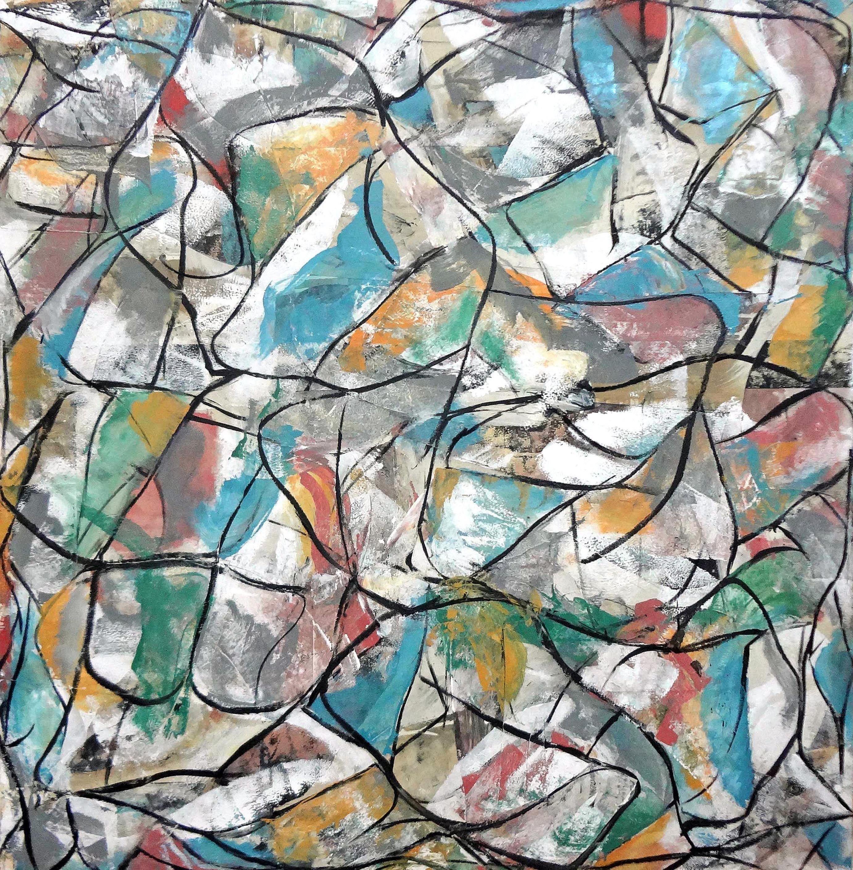 Matthew Dibble Abstract Painting - Traveling Opus, Painting, Oil on Canvas