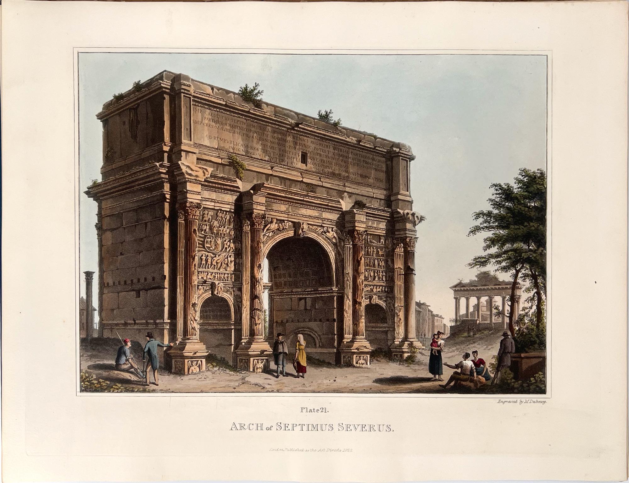 Matthew Dubourg  Figurative Print - Arch of Septimus Severus