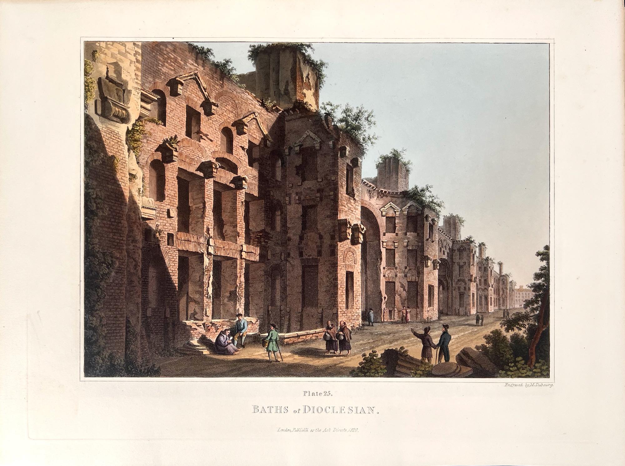 Landscape Print Matthew Dubourg  - Thermes de Dioclétien (Dioclétien)