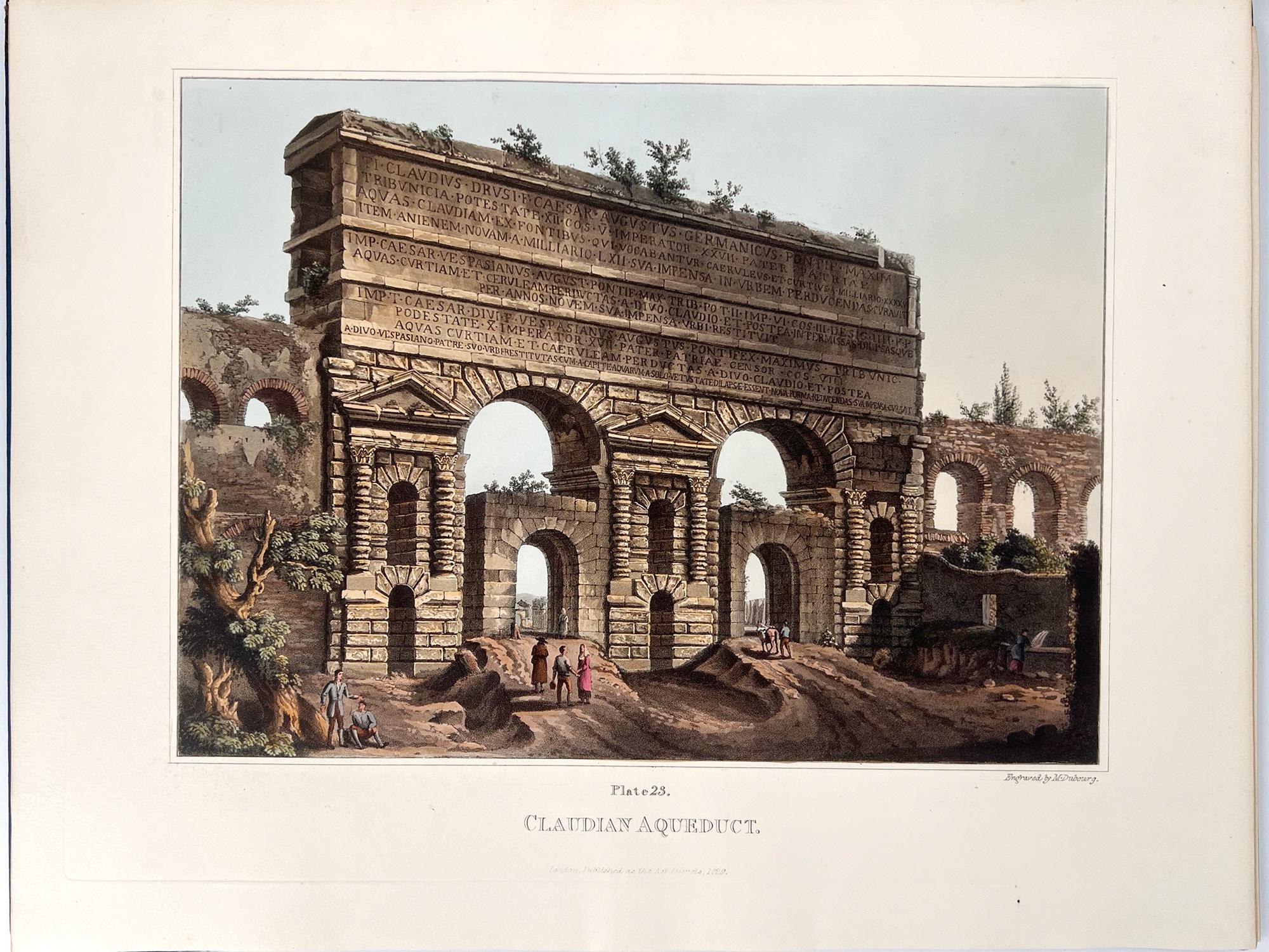 Matthew Dubourg  Figurative Print - The Claudian Aquaduct (Porta Maggiore)